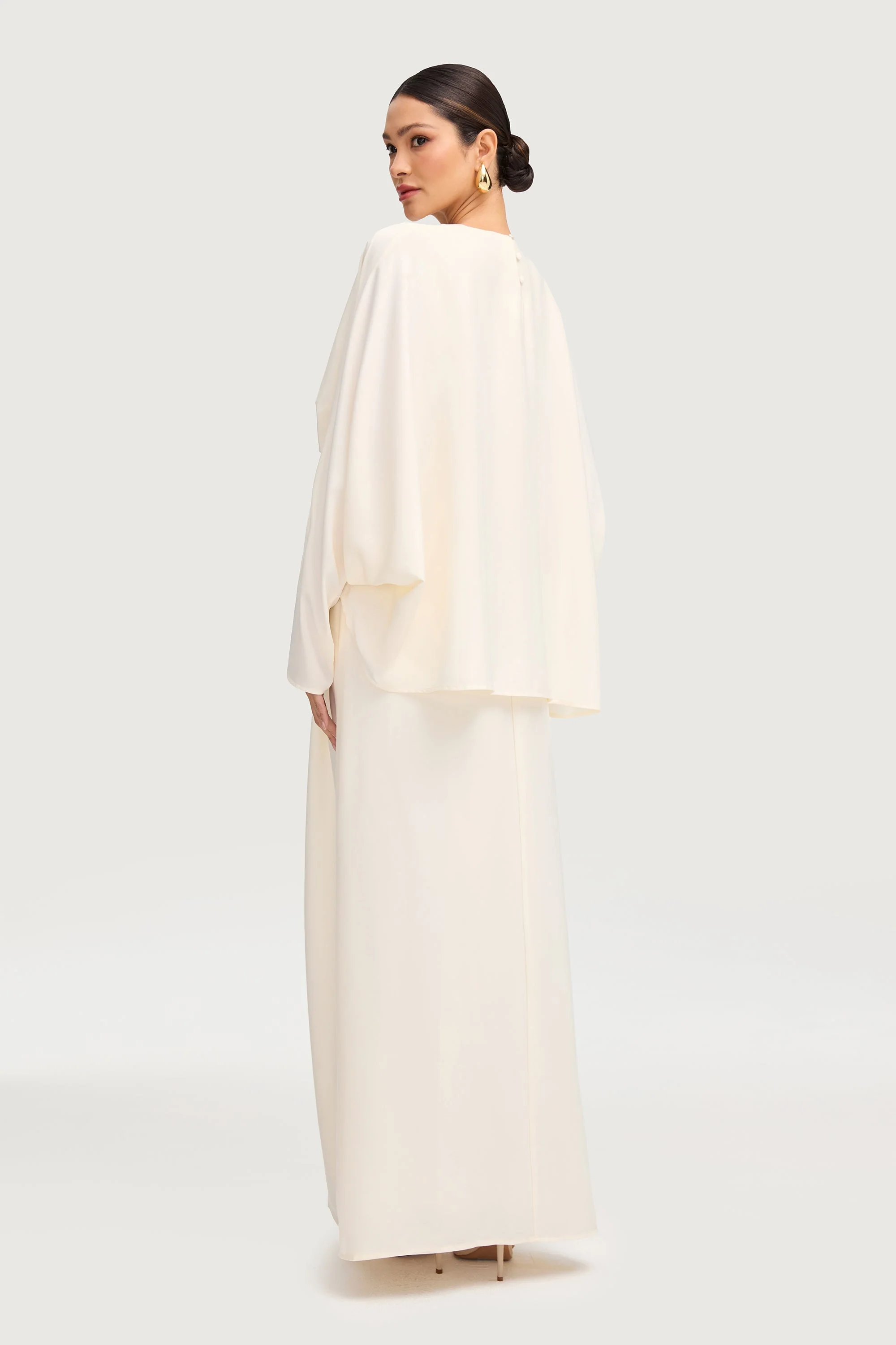 Maleeka Drape Maxi Dress - Moonlight - Image 3