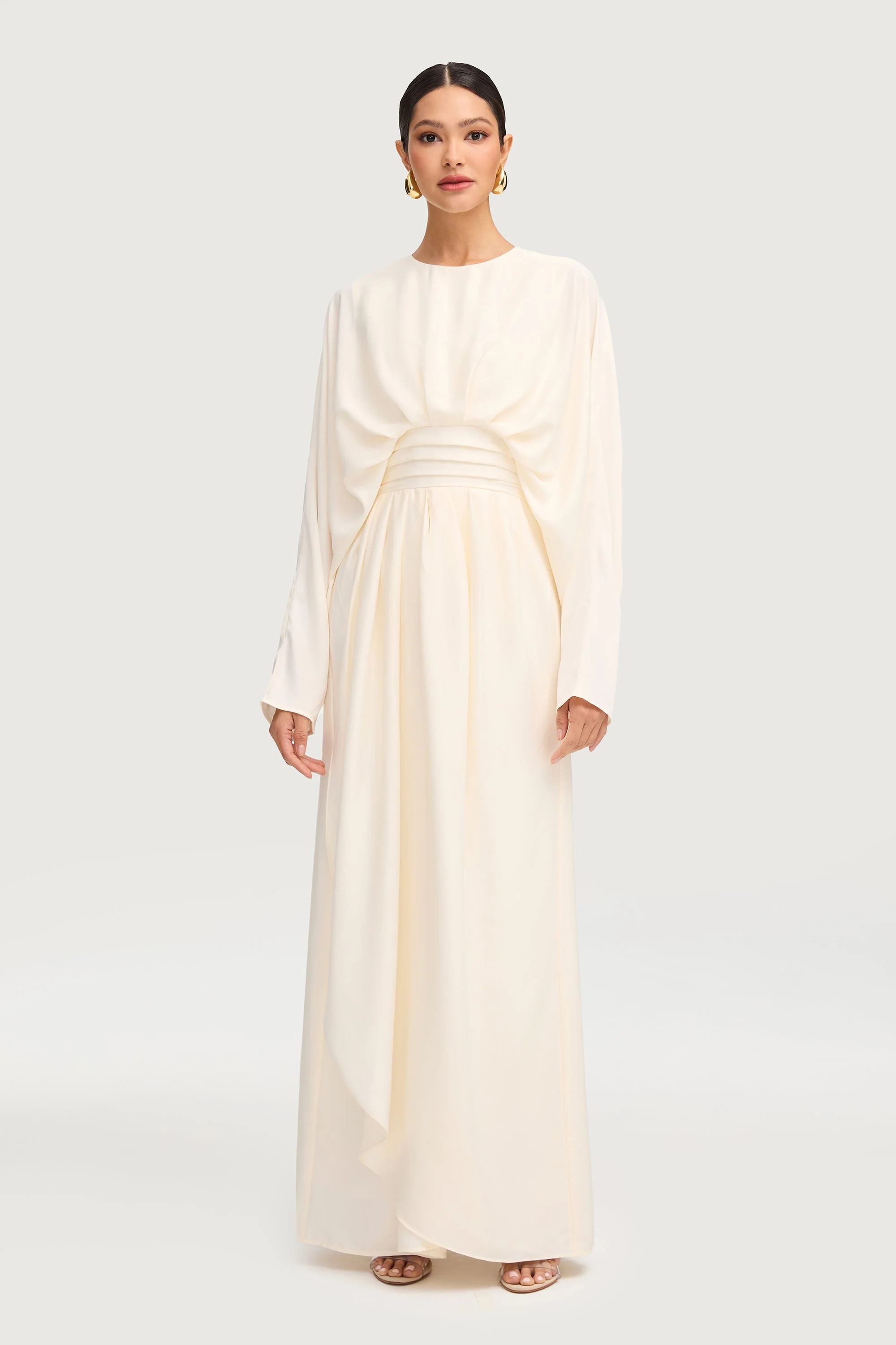 Maleeka Drape Maxi Dress - Moonlight - Image 4