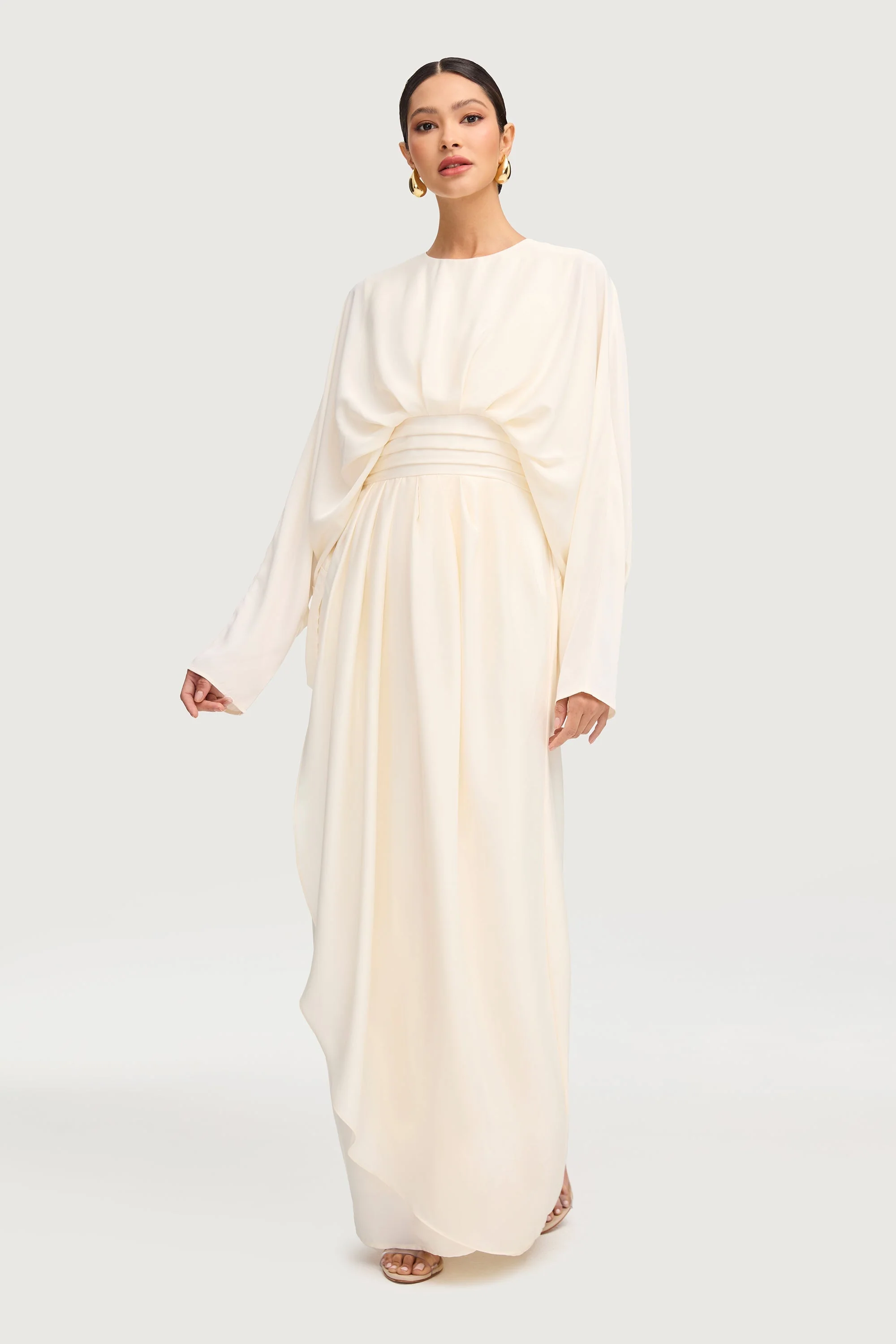 Maleeka Drape Maxi Dress - Moonlight - Image 5