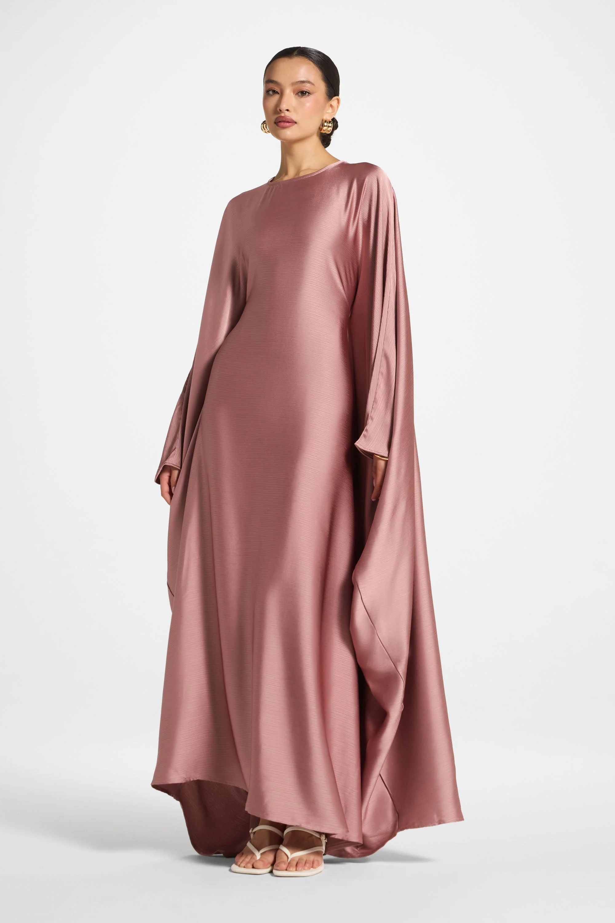 Maria Butterfly Abaya - Desert Mauve