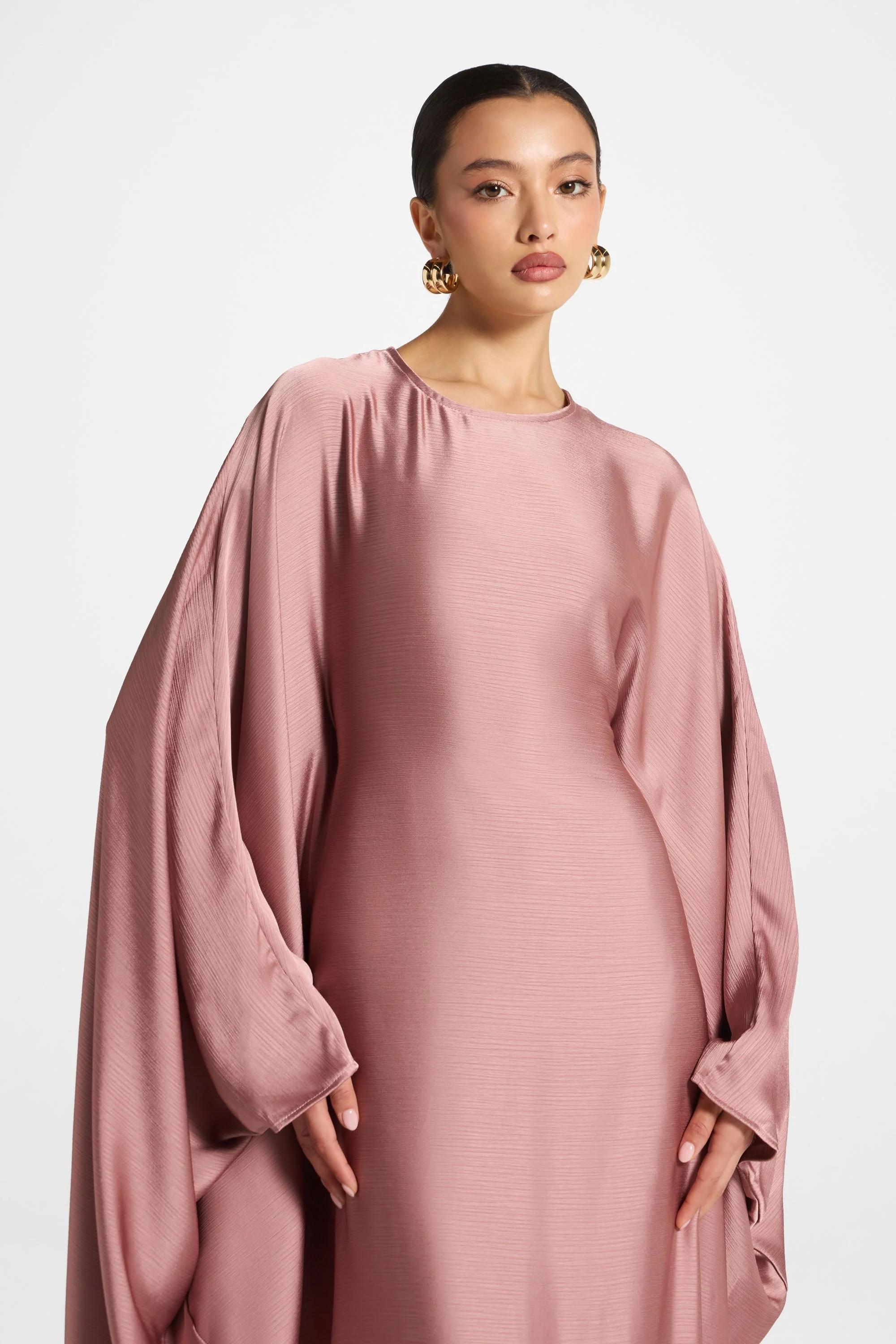 Maria Butterfly Abaya - Desert Mauve - Image 3