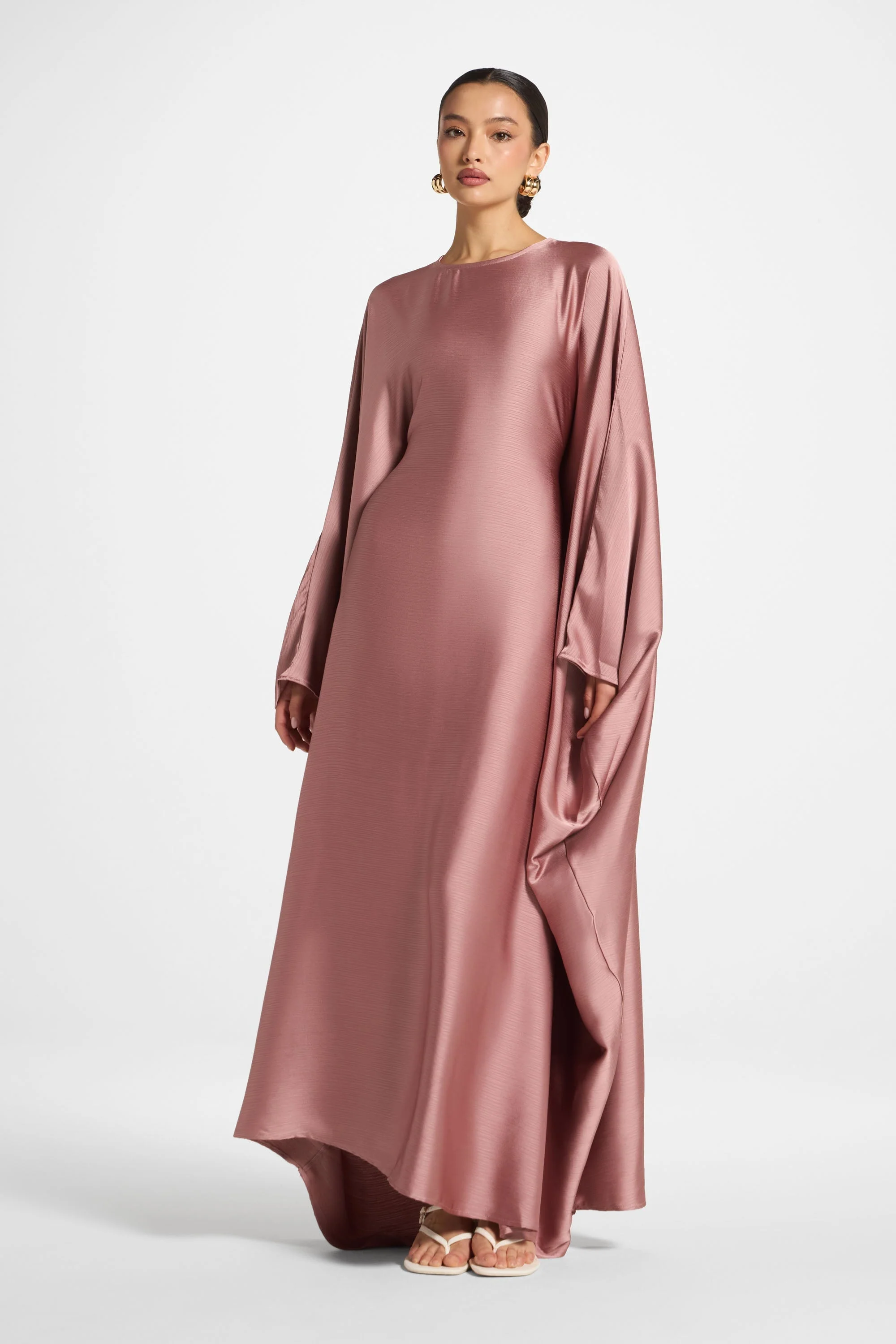 Maria Butterfly Abaya - Desert Mauve - Image 4