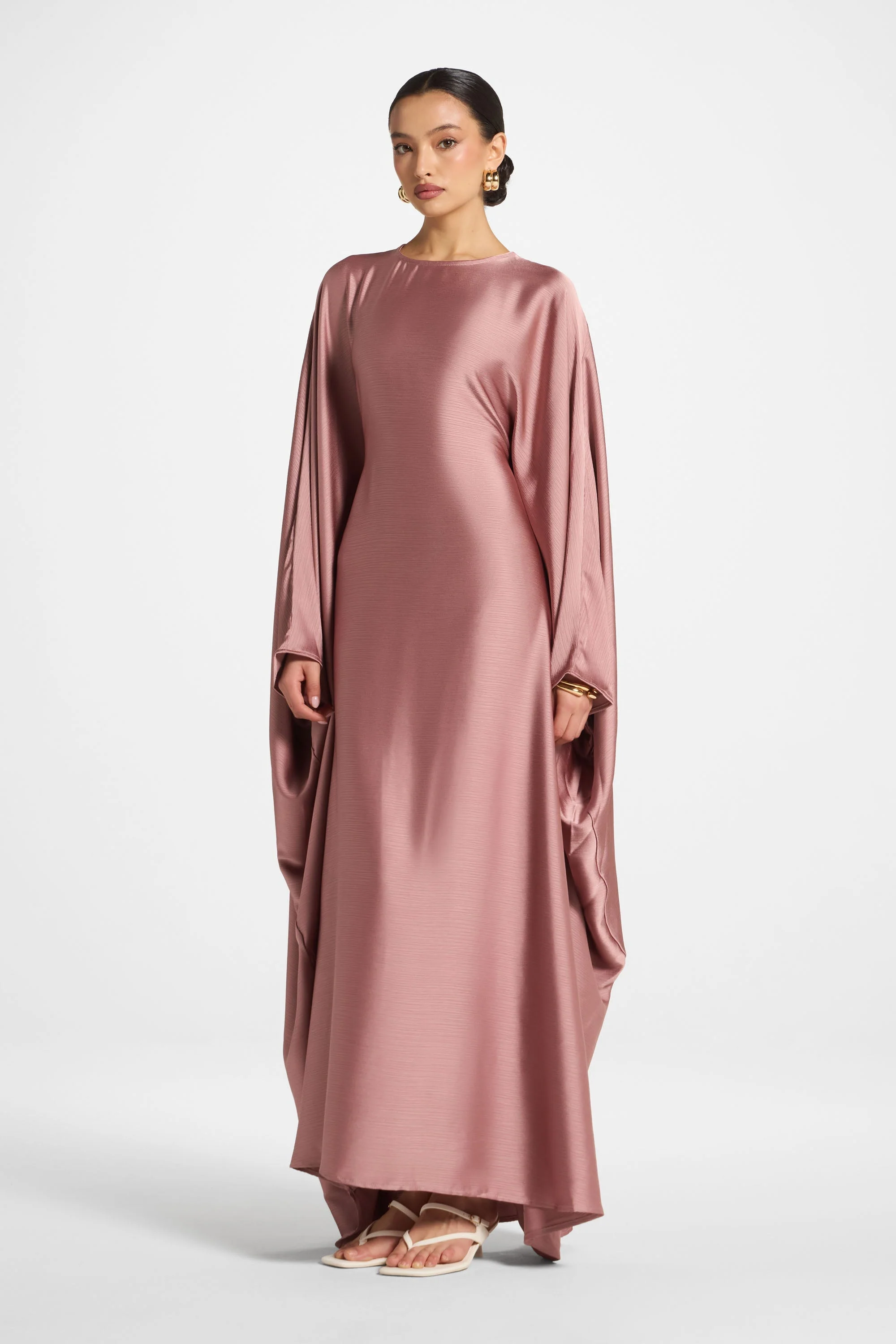 Maria Butterfly Abaya - Desert Mauve - Image 6