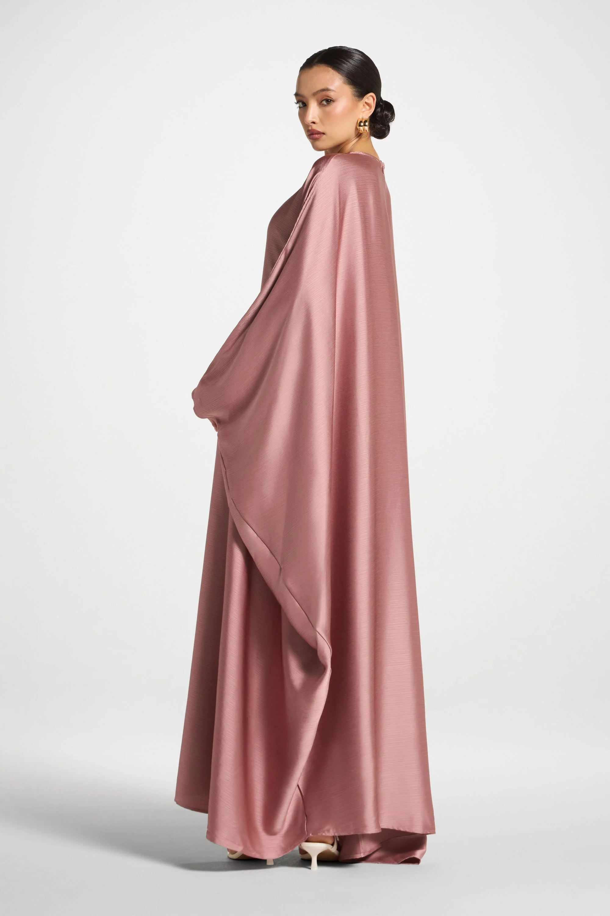 Maria Butterfly Abaya - Desert Mauve - Image 7