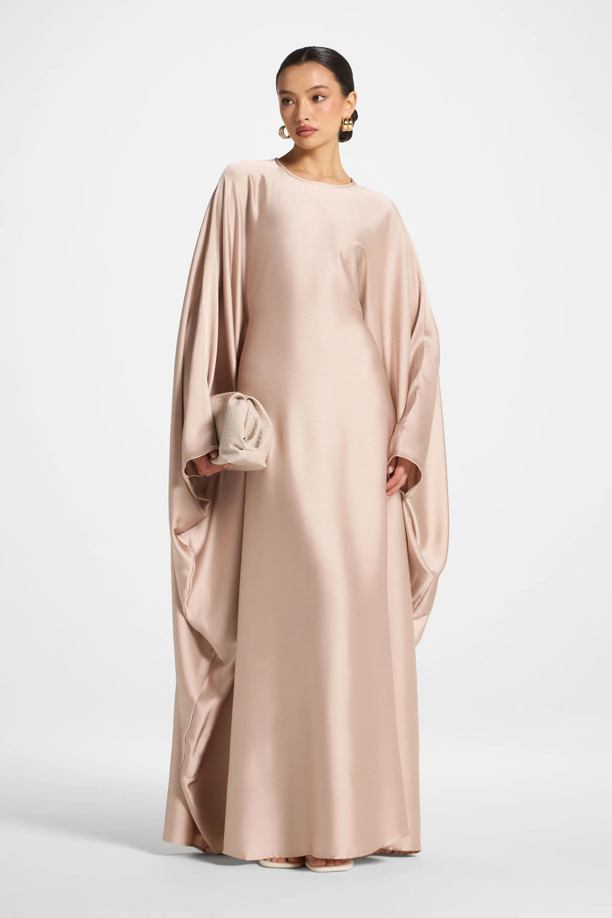 Maria Butterfly Abaya - French Vanilla