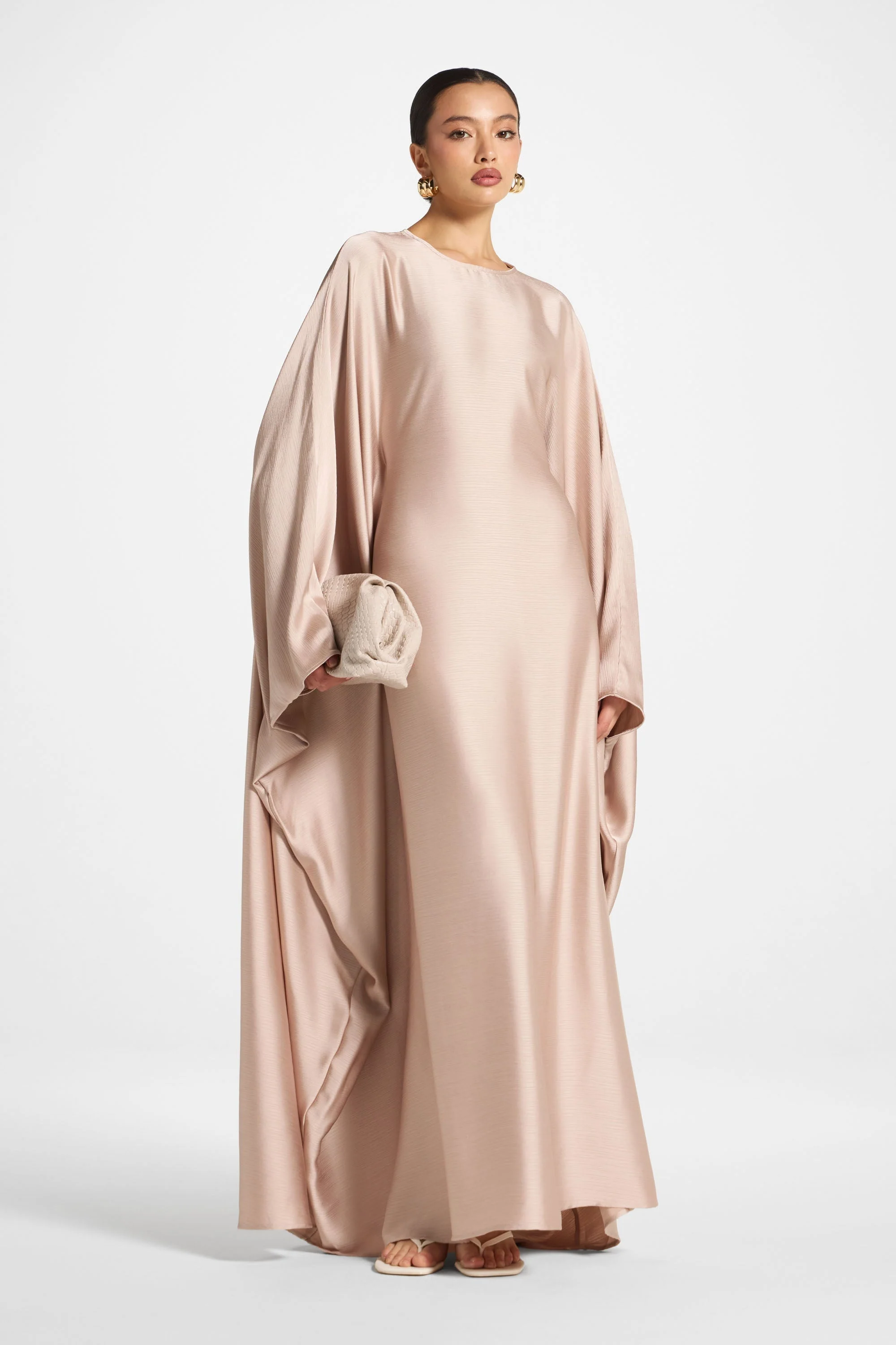 Maria Butterfly Abaya - French Vanilla - Image 2