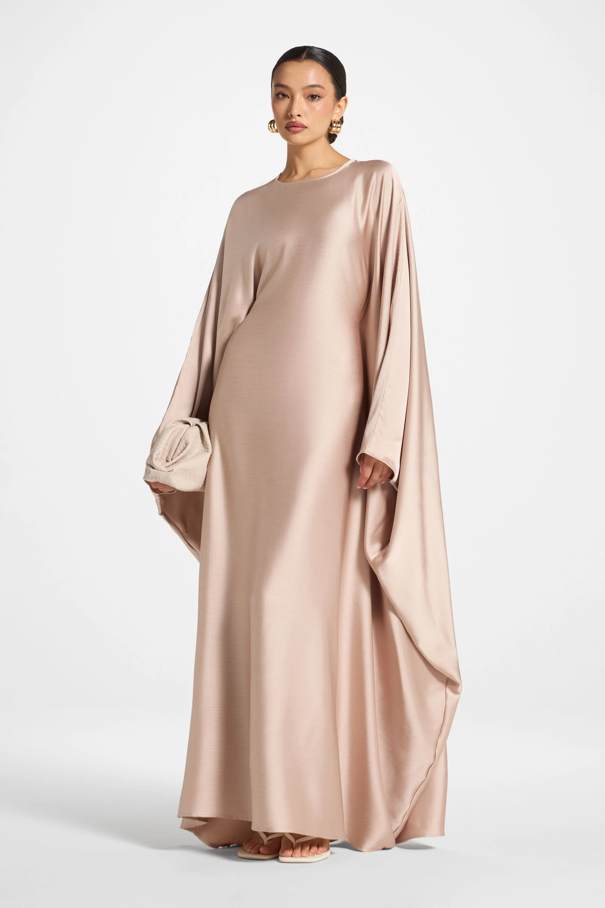 Maria Butterfly Abaya - French Vanilla - Image 3