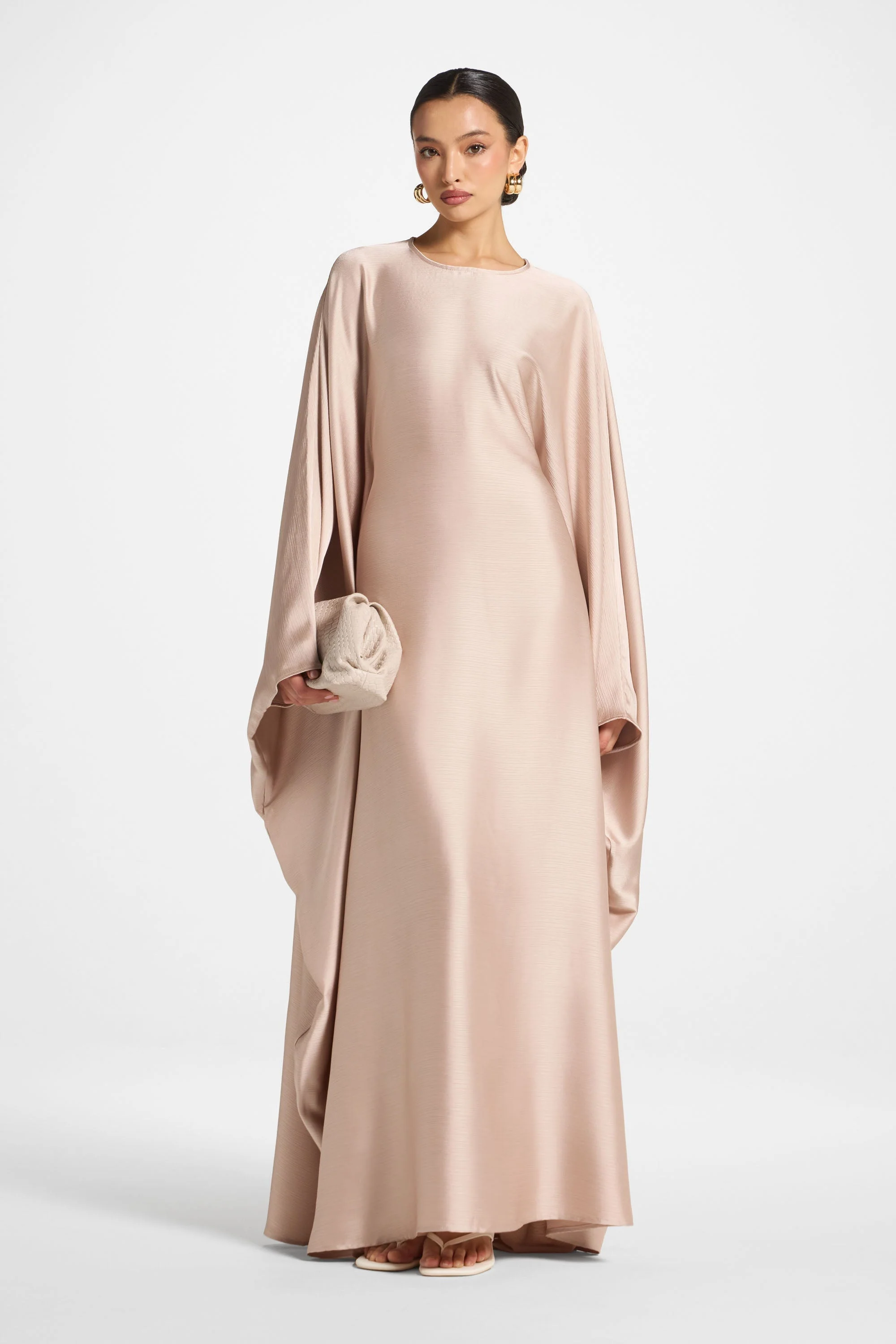 Maria Butterfly Abaya - French Vanilla - Image 4