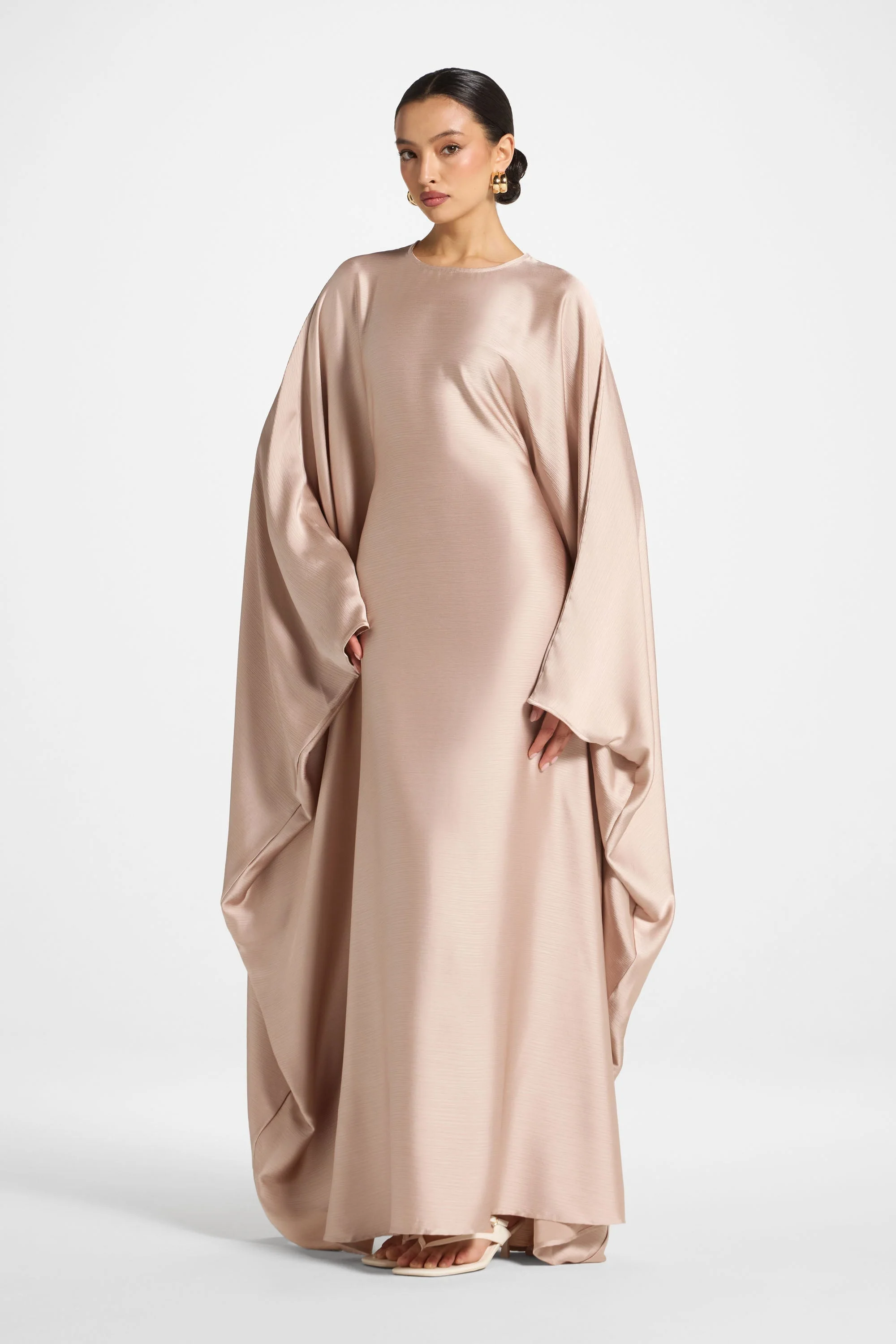Maria Butterfly Abaya - French Vanilla - Image 5