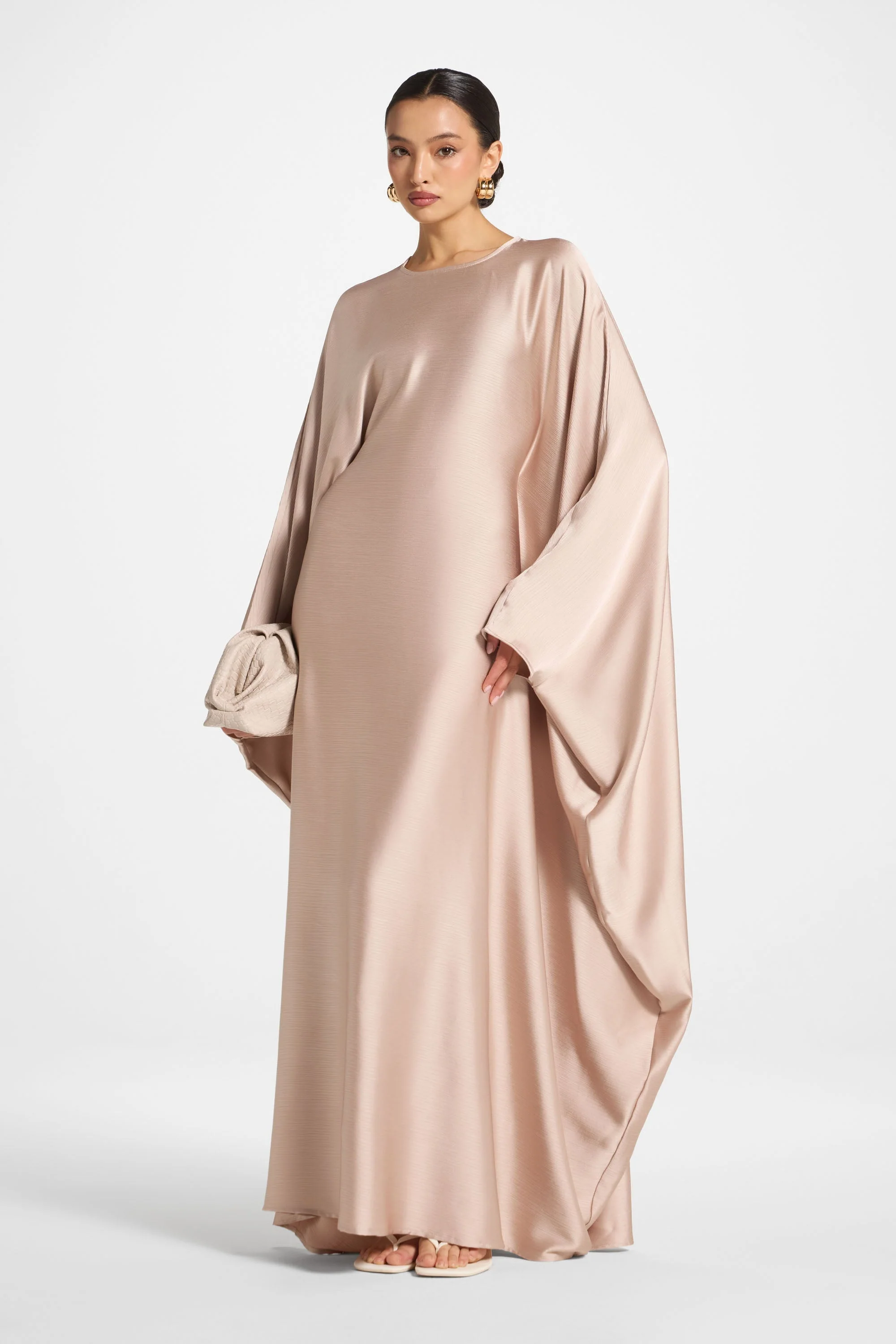 Maria Butterfly Abaya - French Vanilla - Image 6