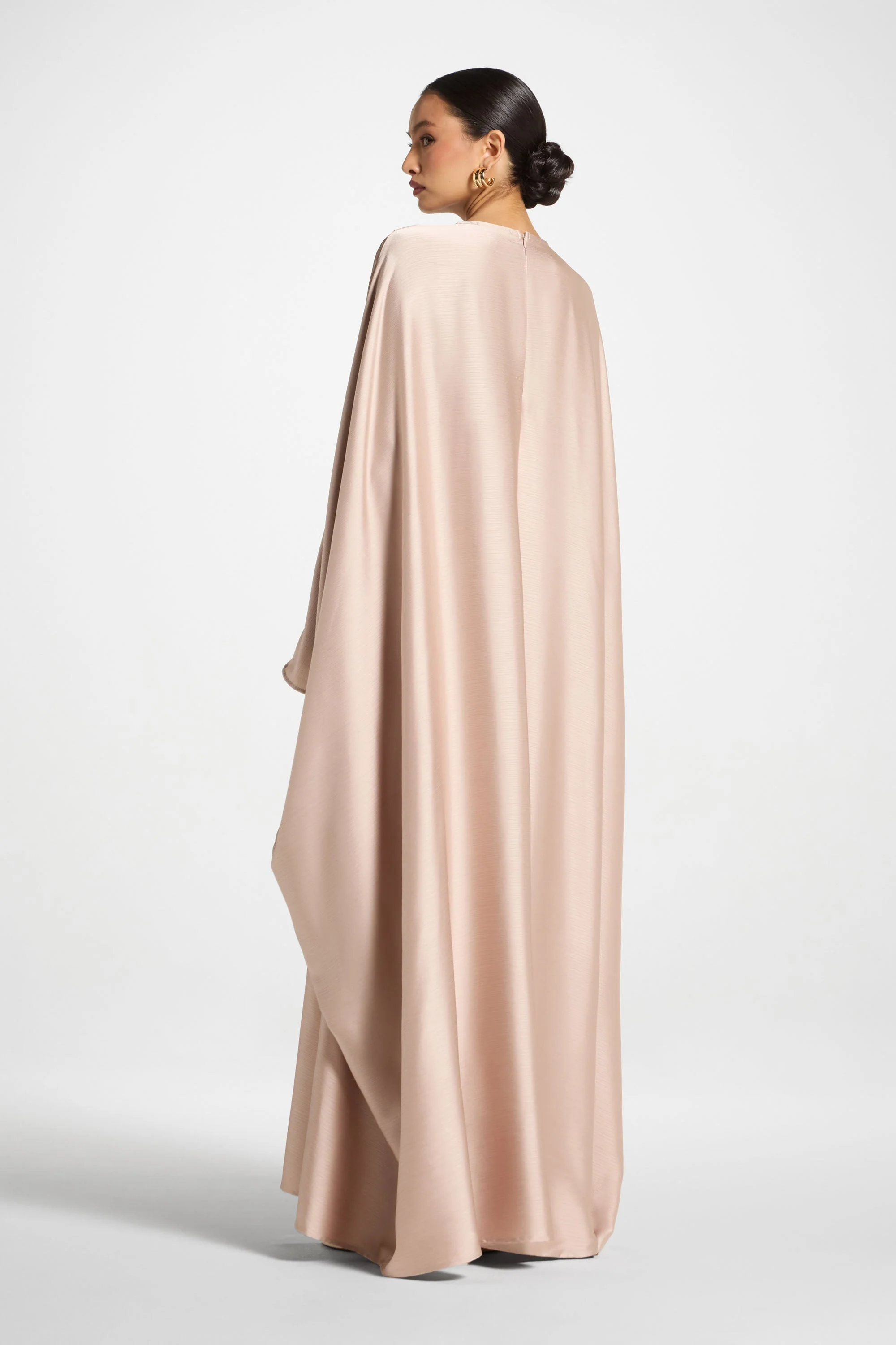 Maria Butterfly Abaya - French Vanilla - Image 8