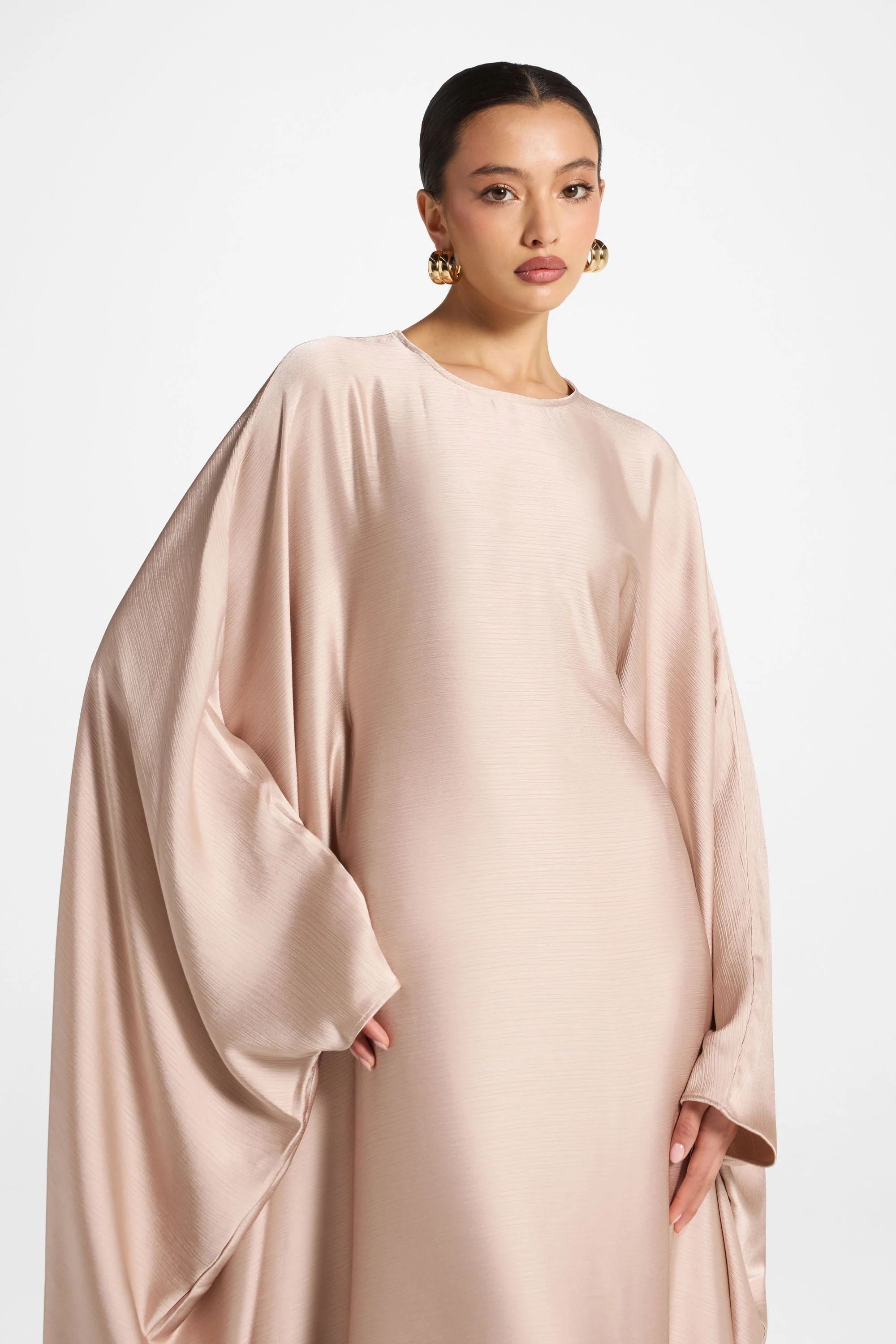 Maria Butterfly Abaya - French Vanilla - Image 9