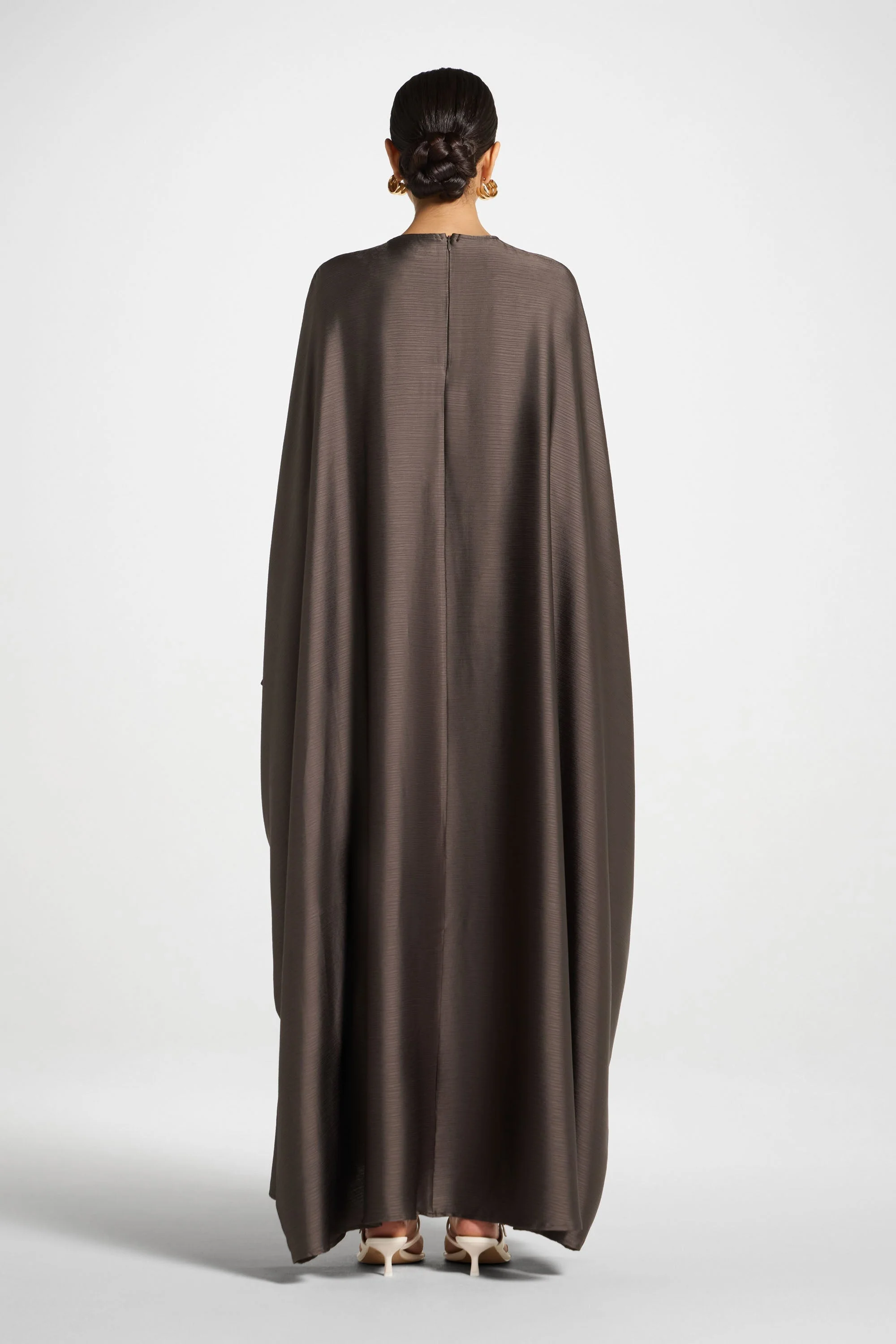 Maria Butterfly Abaya - Iron - Image 5