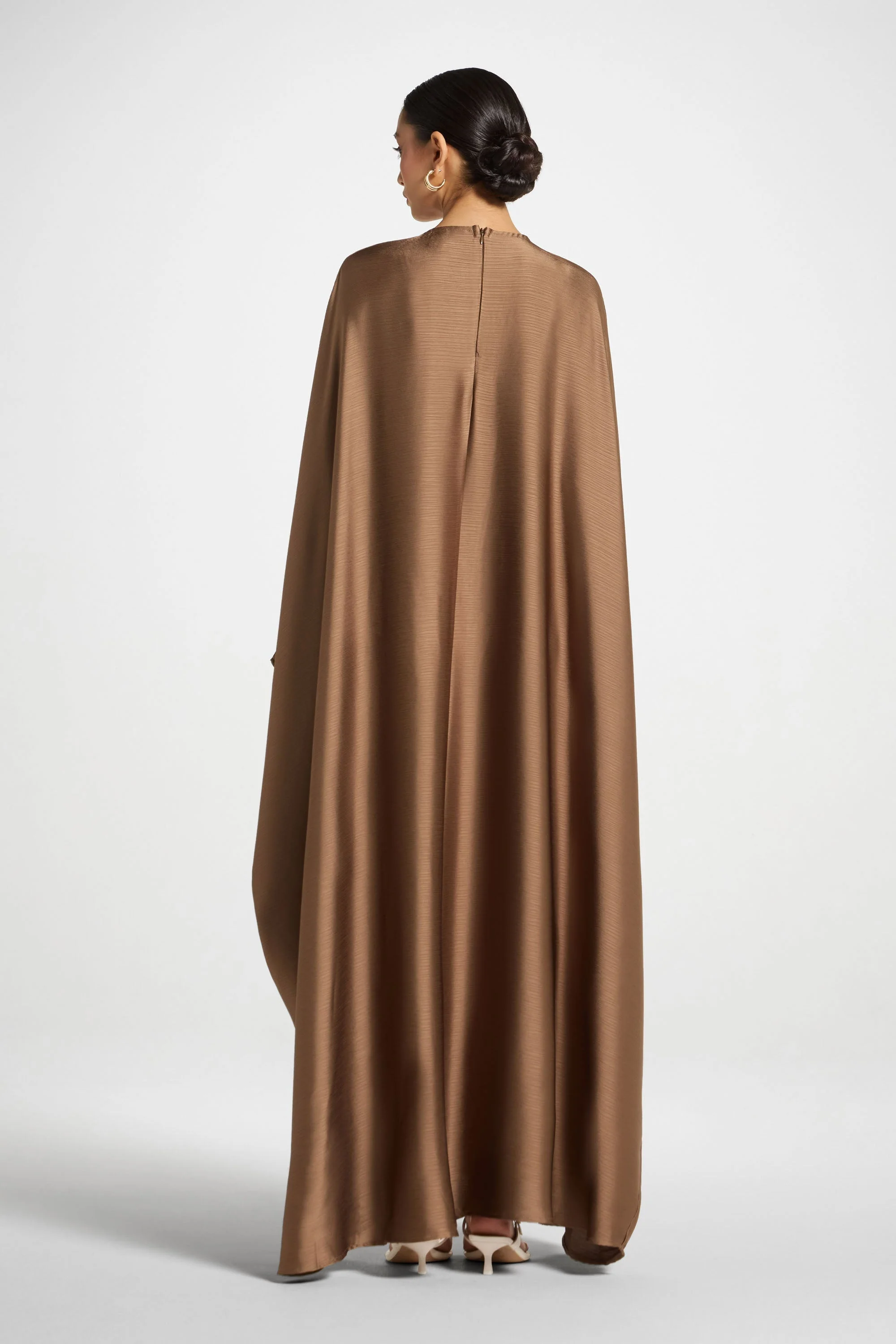 Maria Butterfly Abaya - Truffle - Image 7