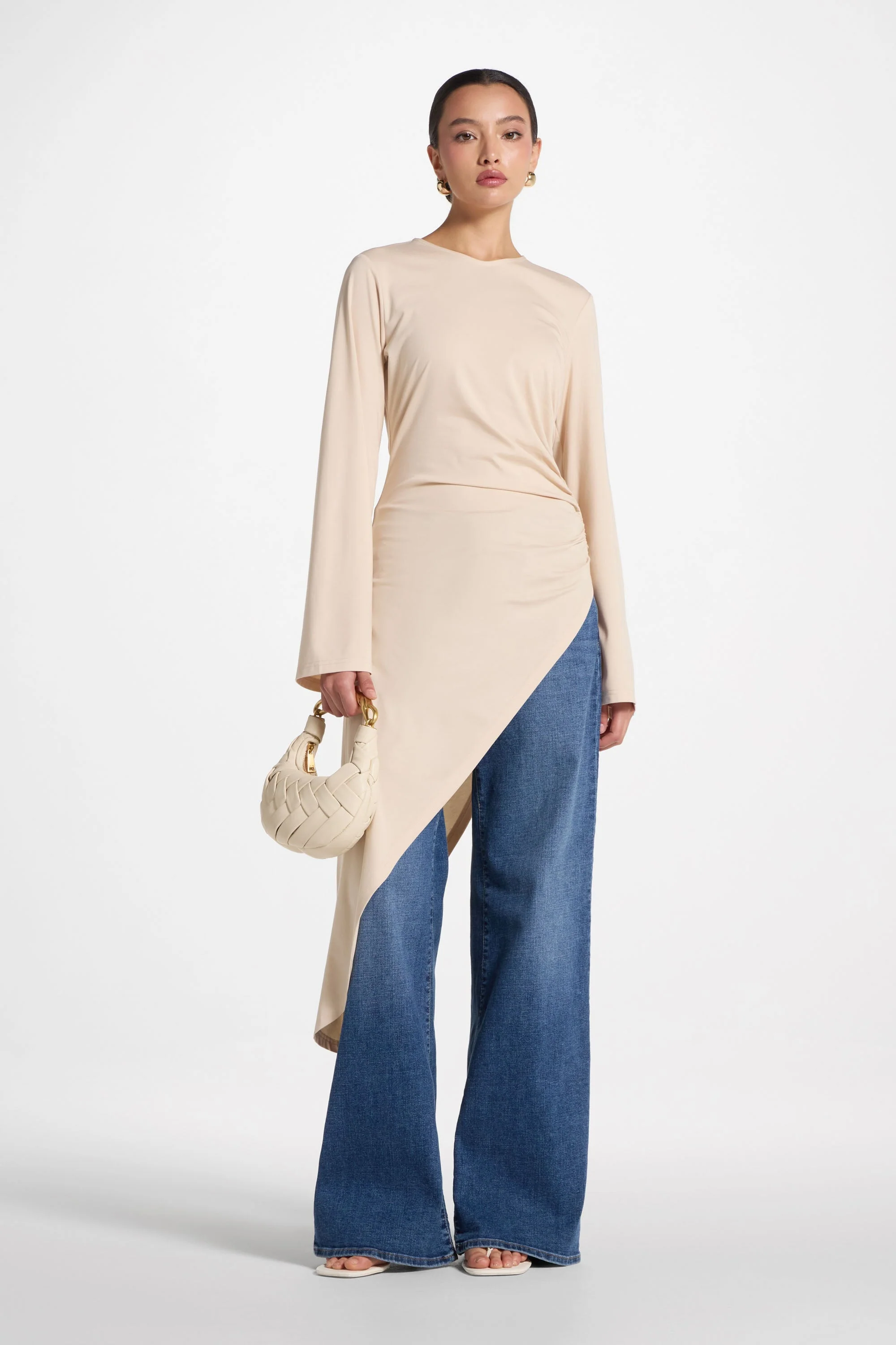 Midi Tunic Top - Bone - Image 4