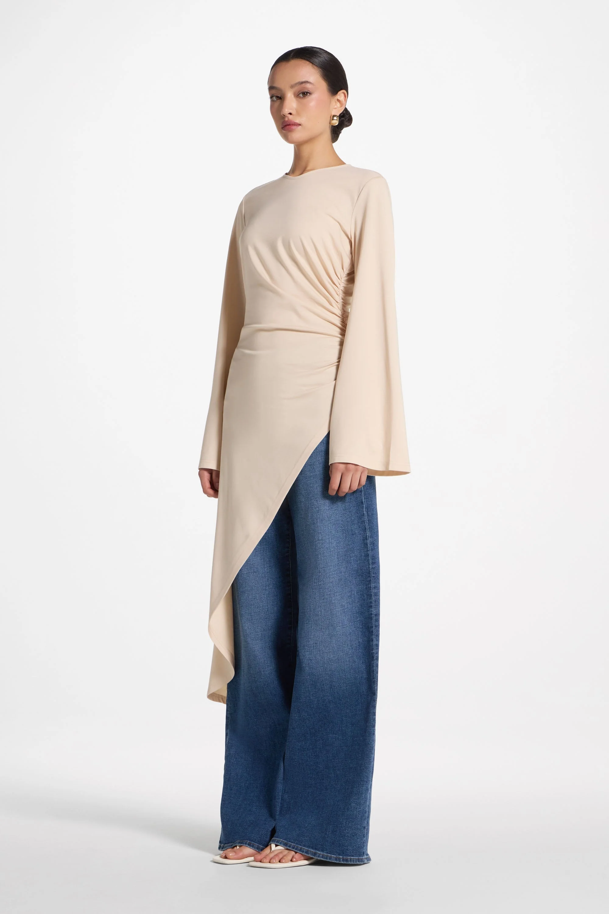 Midi Tunic Top - Bone - Image 5