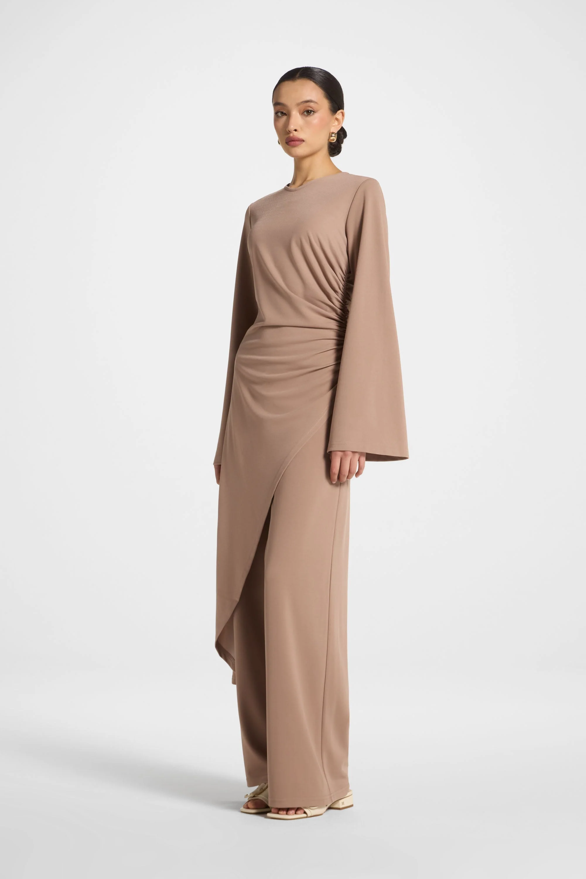 Signature Stretch Midi Tunic Top - Desert Mauve - Image 4