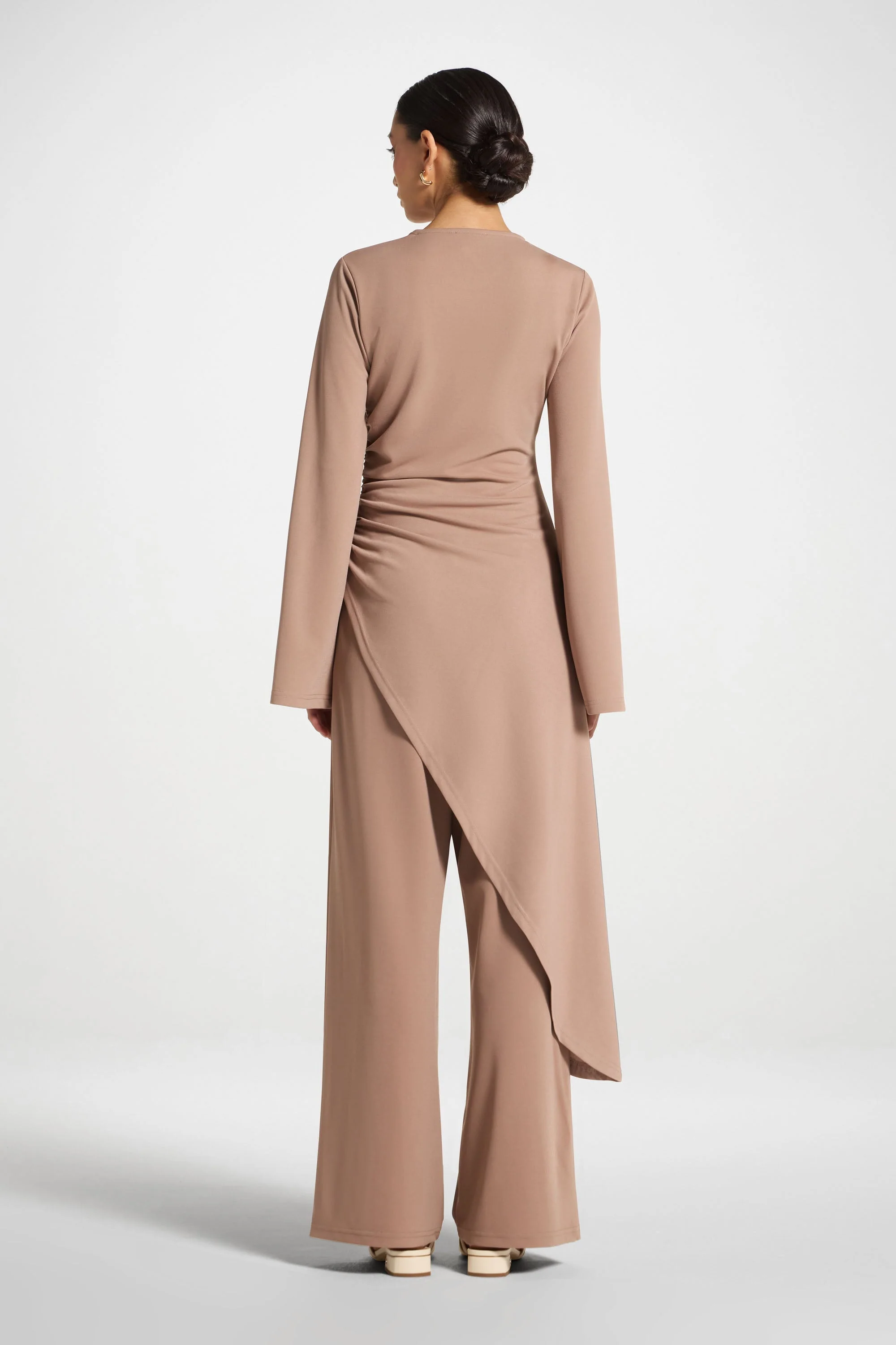 Signature Stretch Midi Tunic Top - Desert Mauve - Image 6