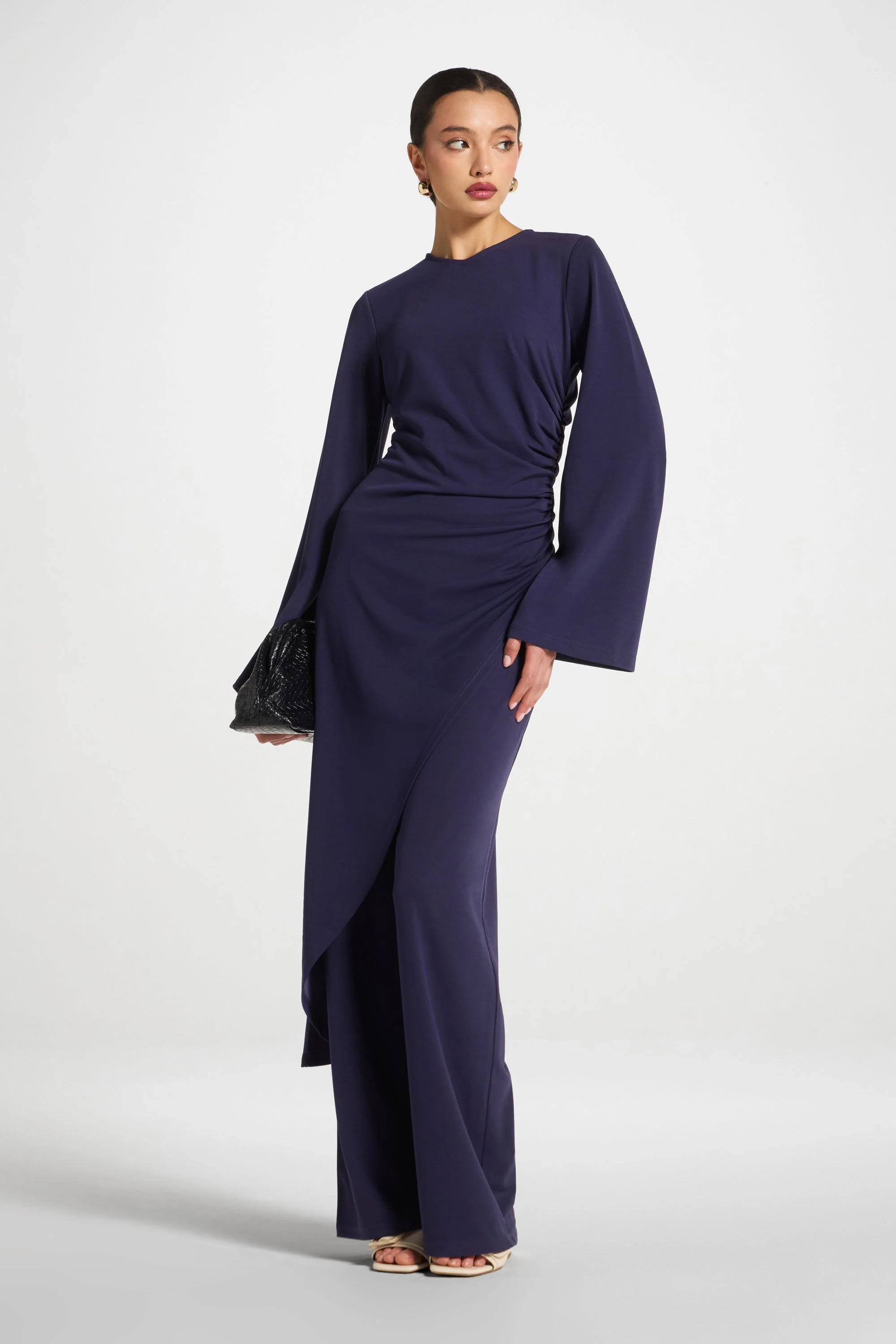 Signature Stretch Midi Tunic Top - Future Dusk - Image 3