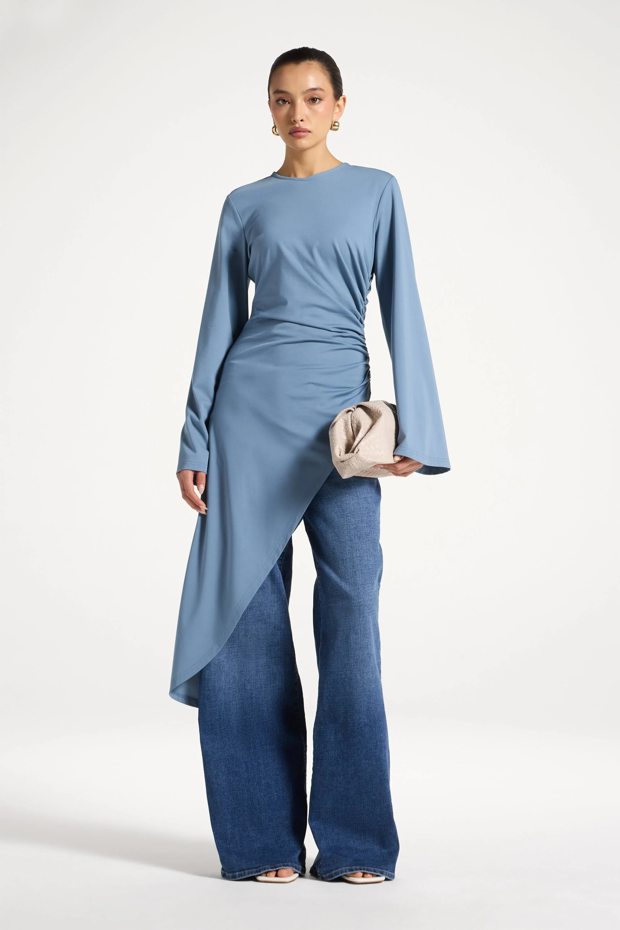 Midi Tunic Top - Steel - Image 3