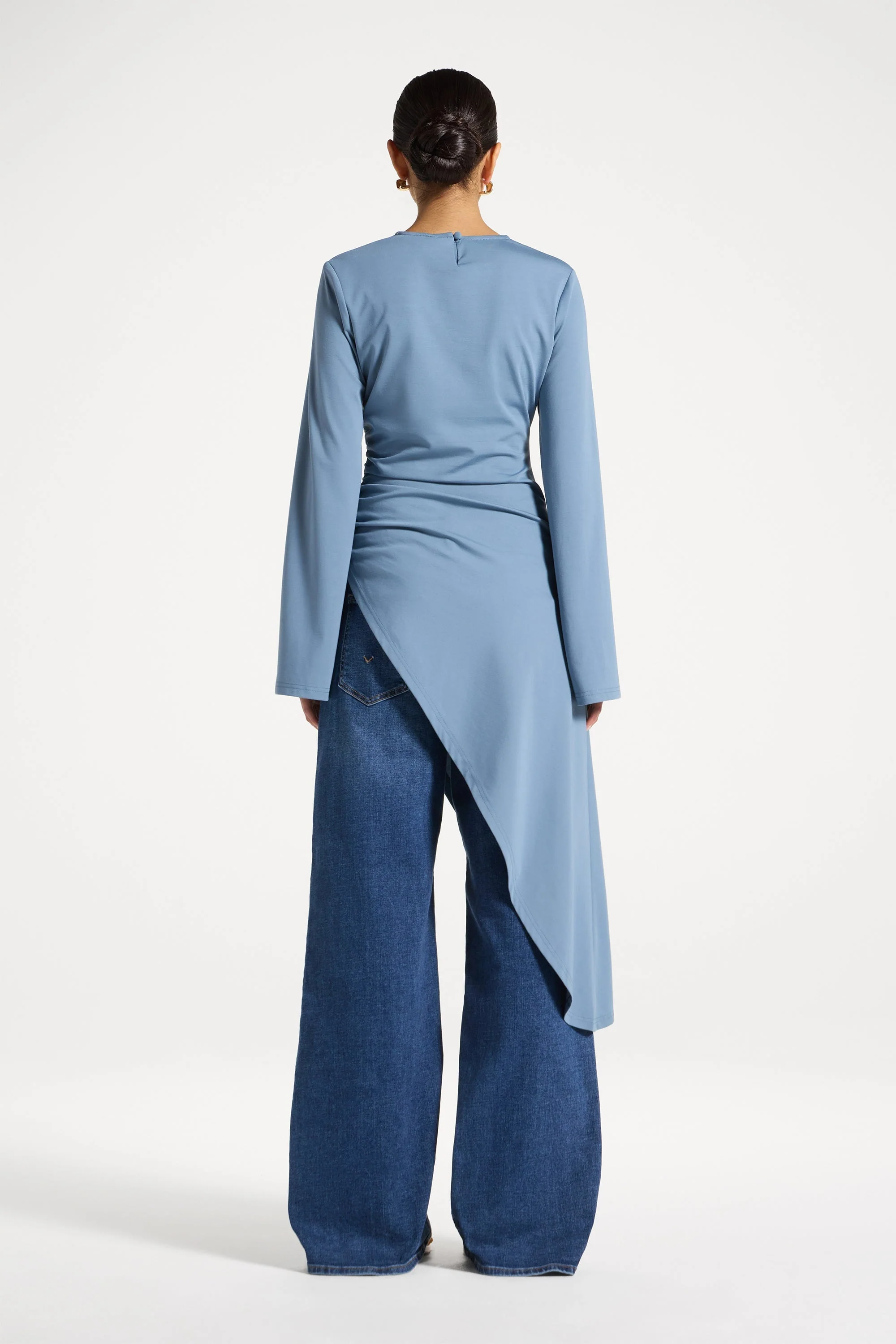 Midi Tunic Top - Steel - Image 5