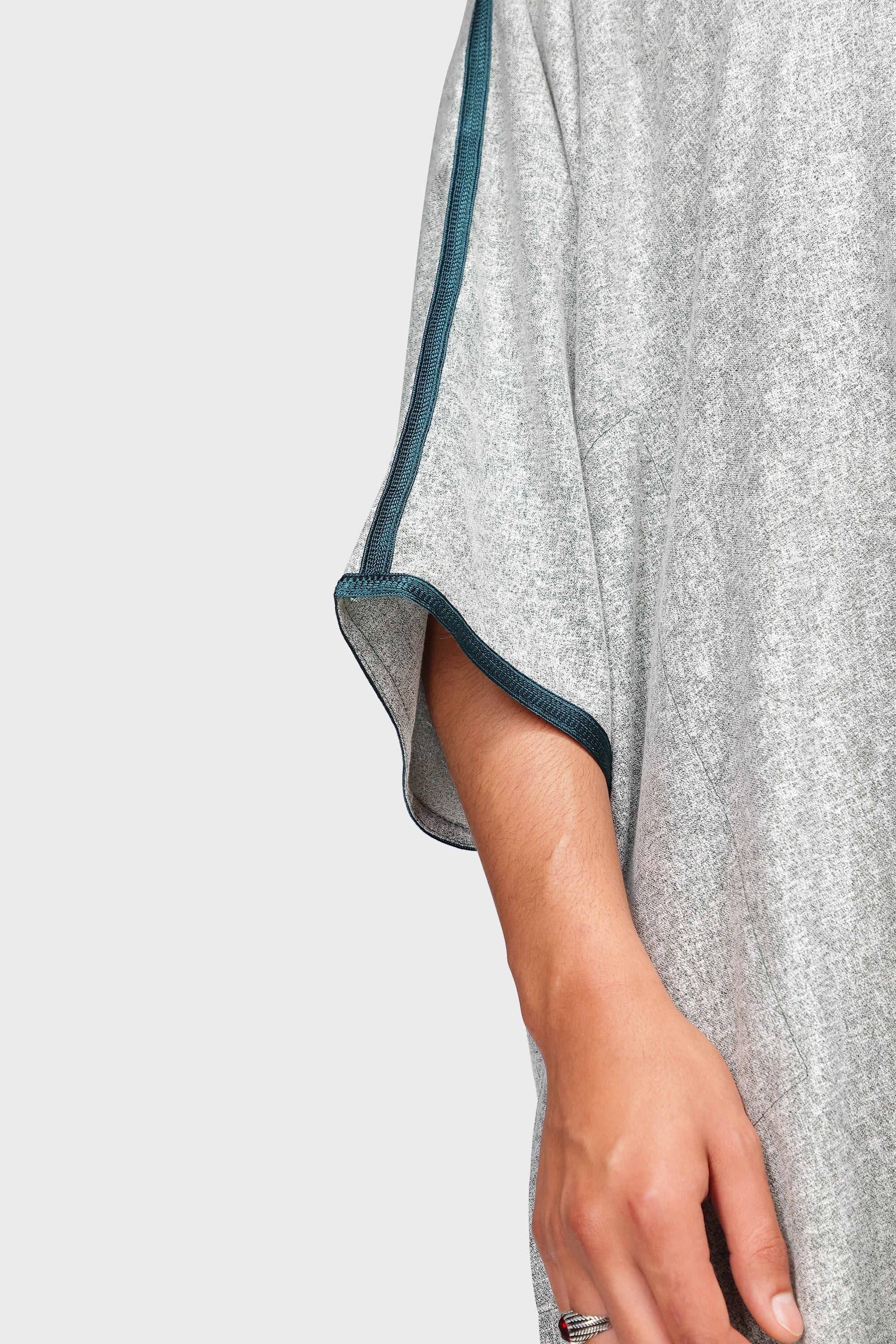 Milan Linen Moroccan Thobe - Green - Image 6