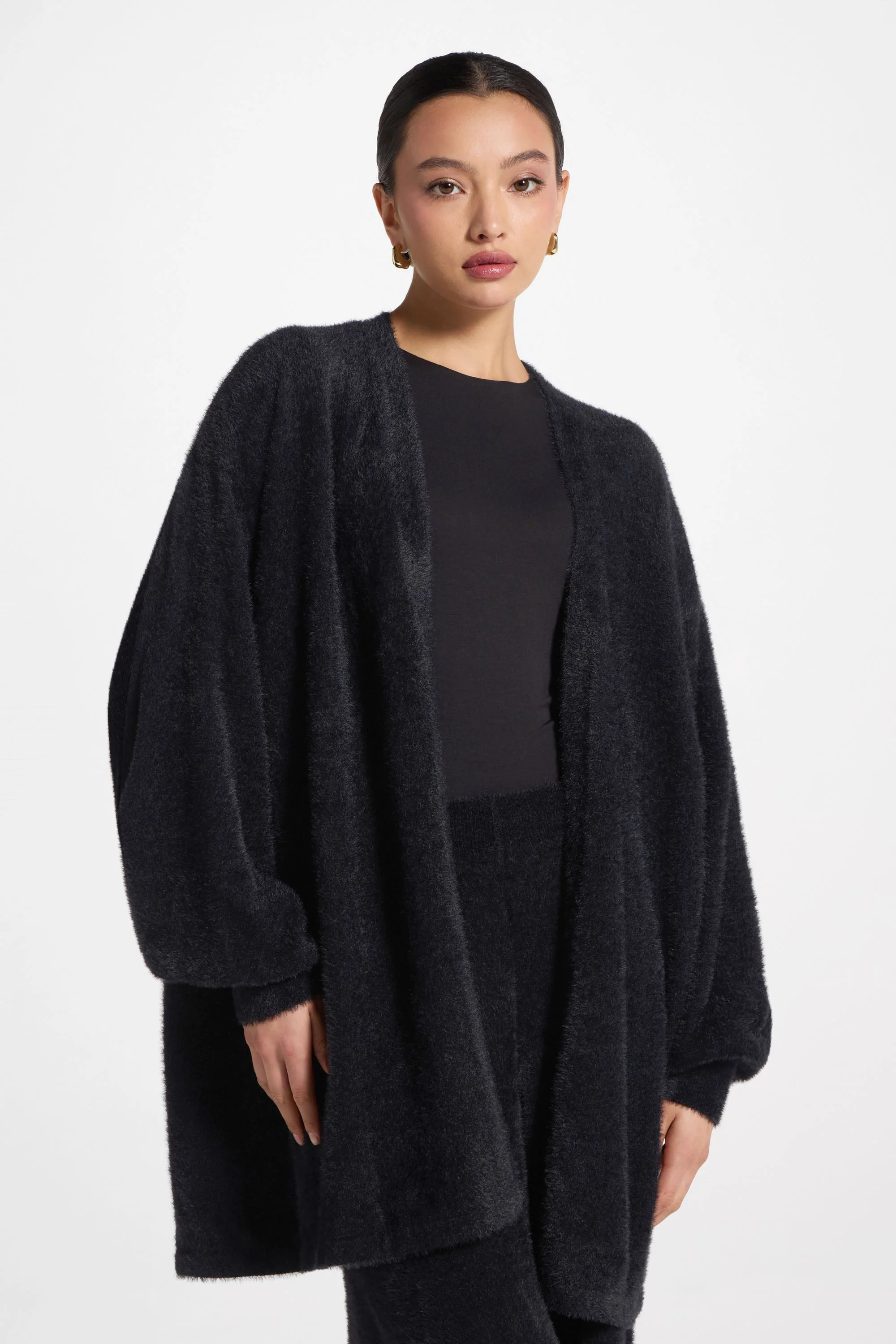 Mink Cardigan - Black - Image 2