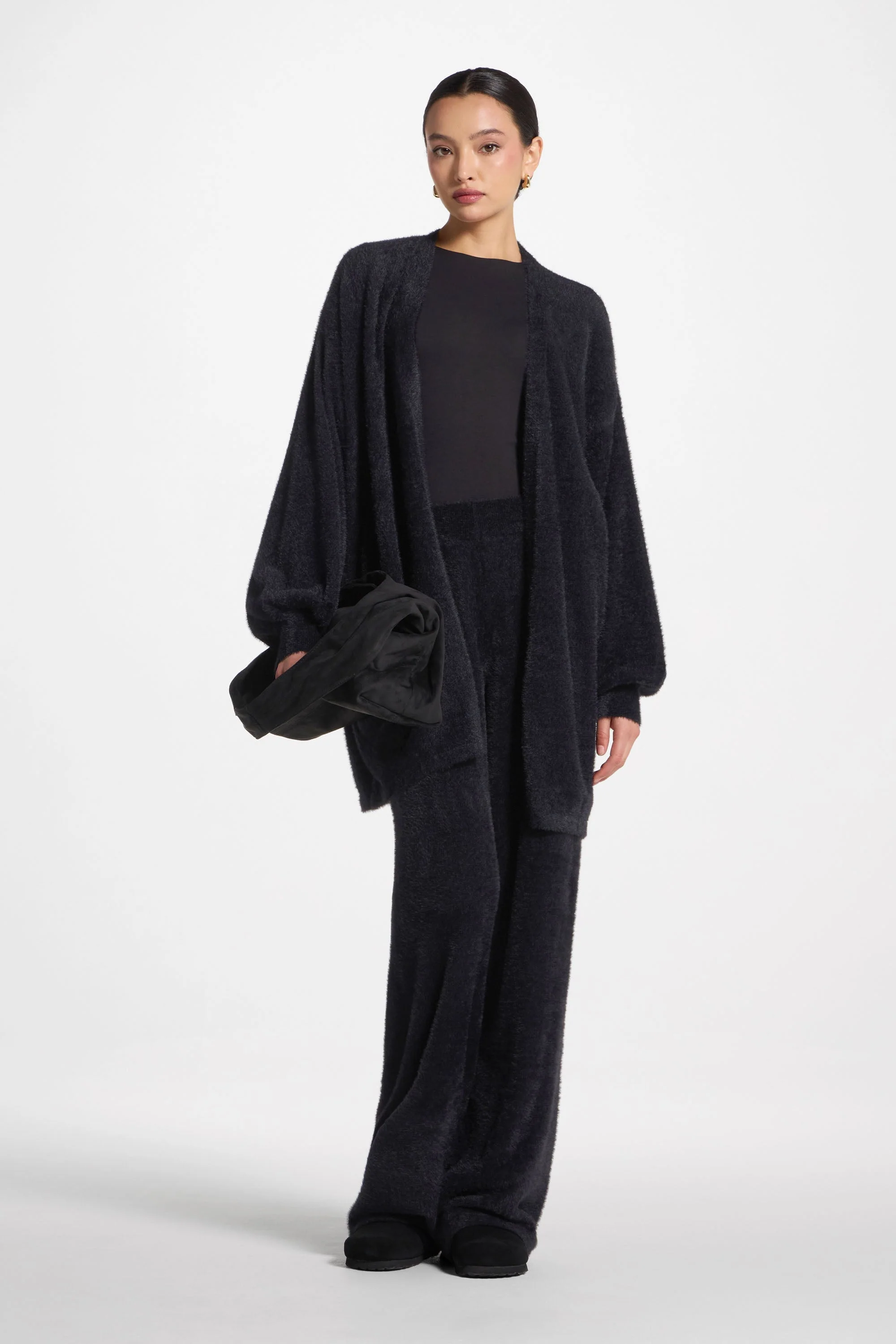 Mink Cardigan - Black - Image 3