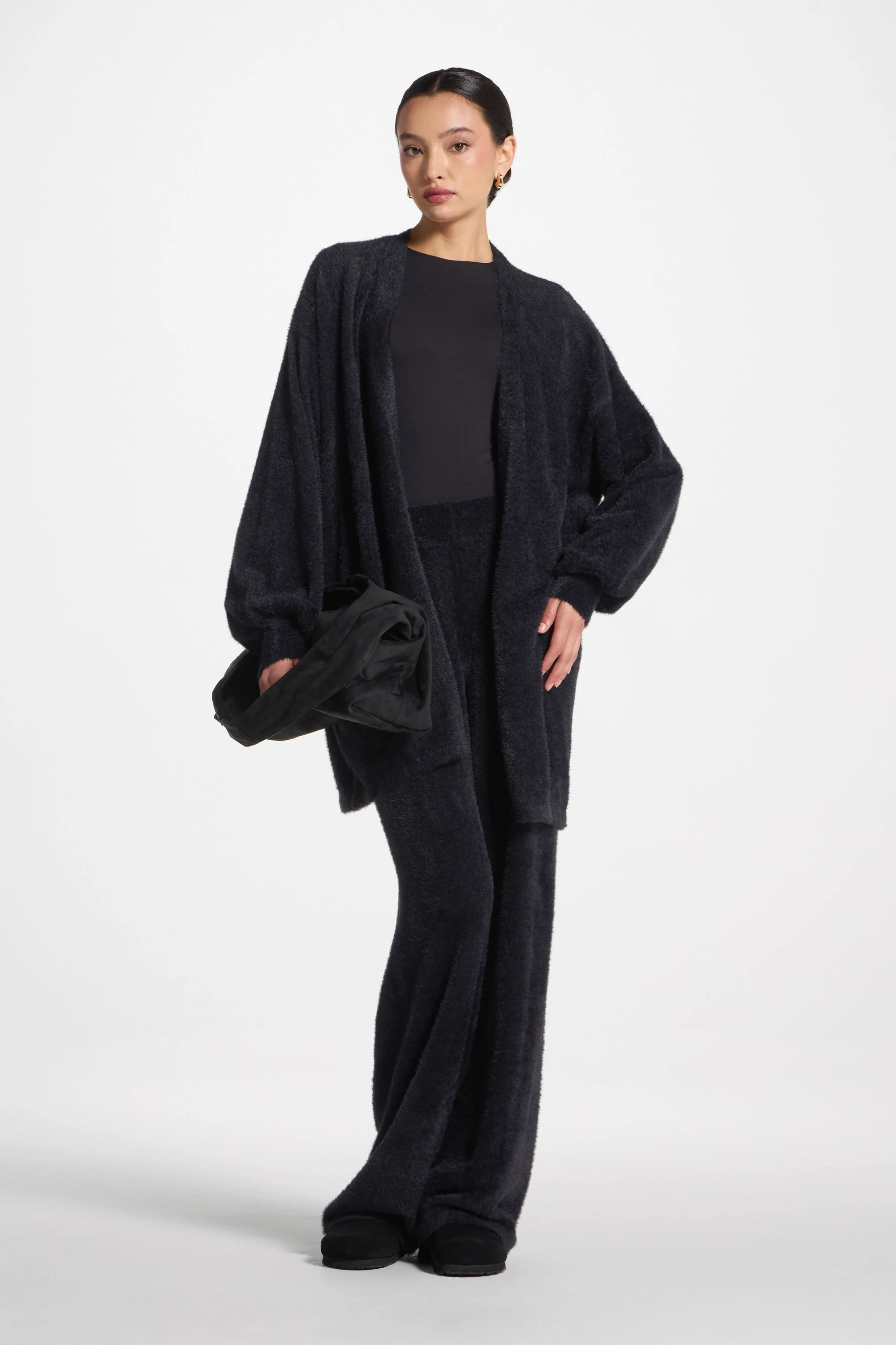 Mink Cardigan - Black - Image 4