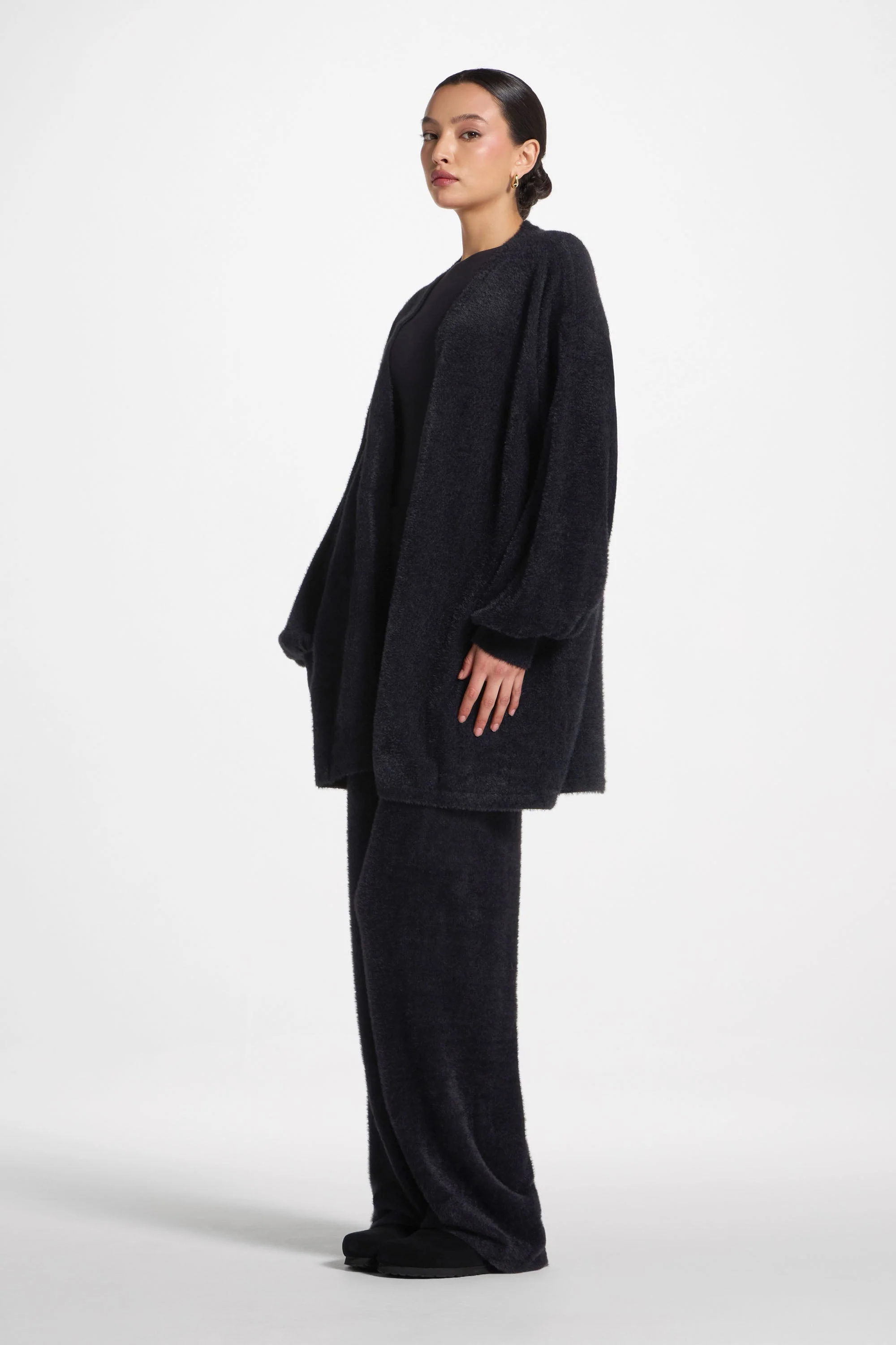 Mink Cardigan - Black - Image 5