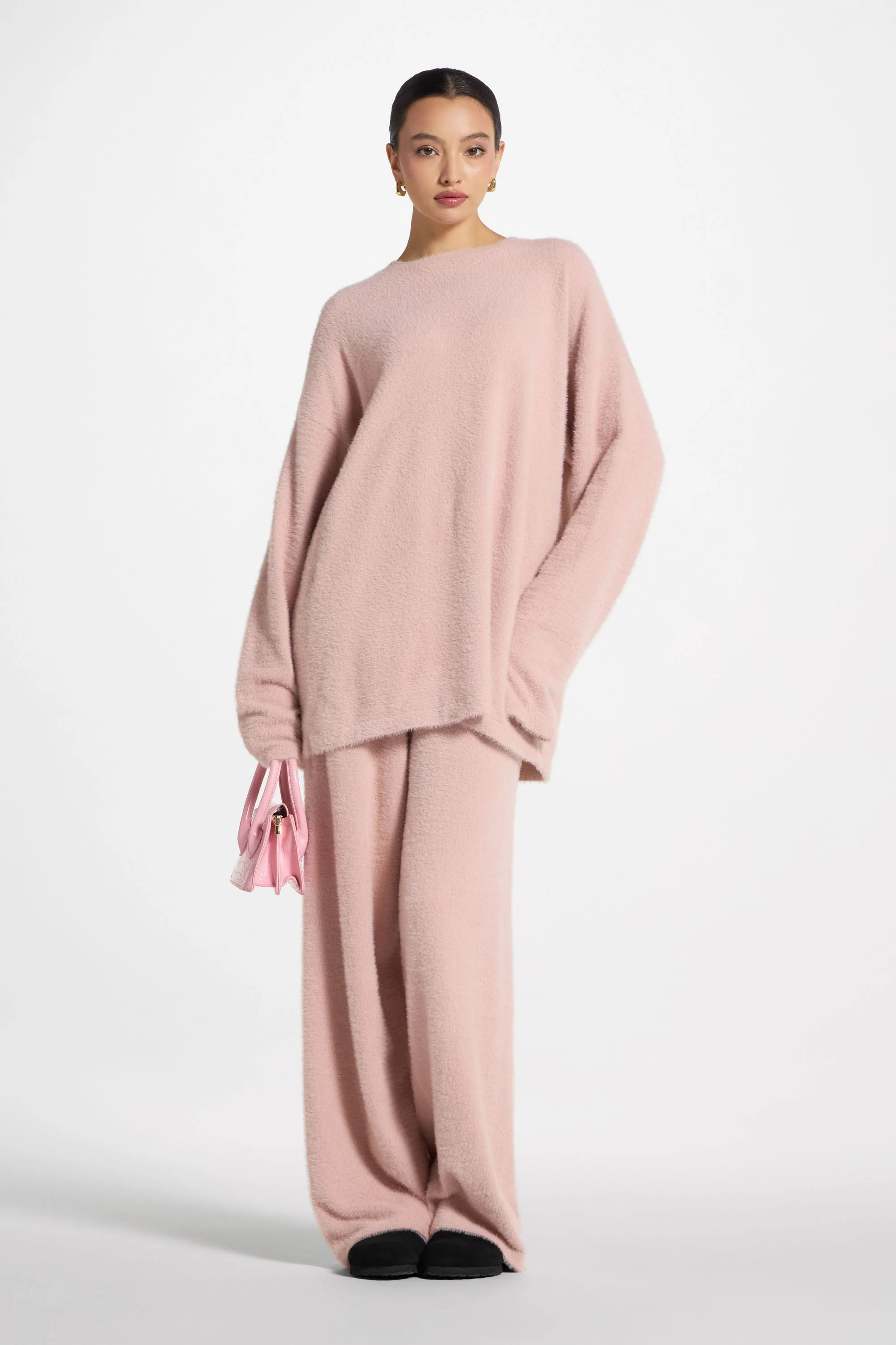 Mink Oversized Sweater - Pink - Image 2