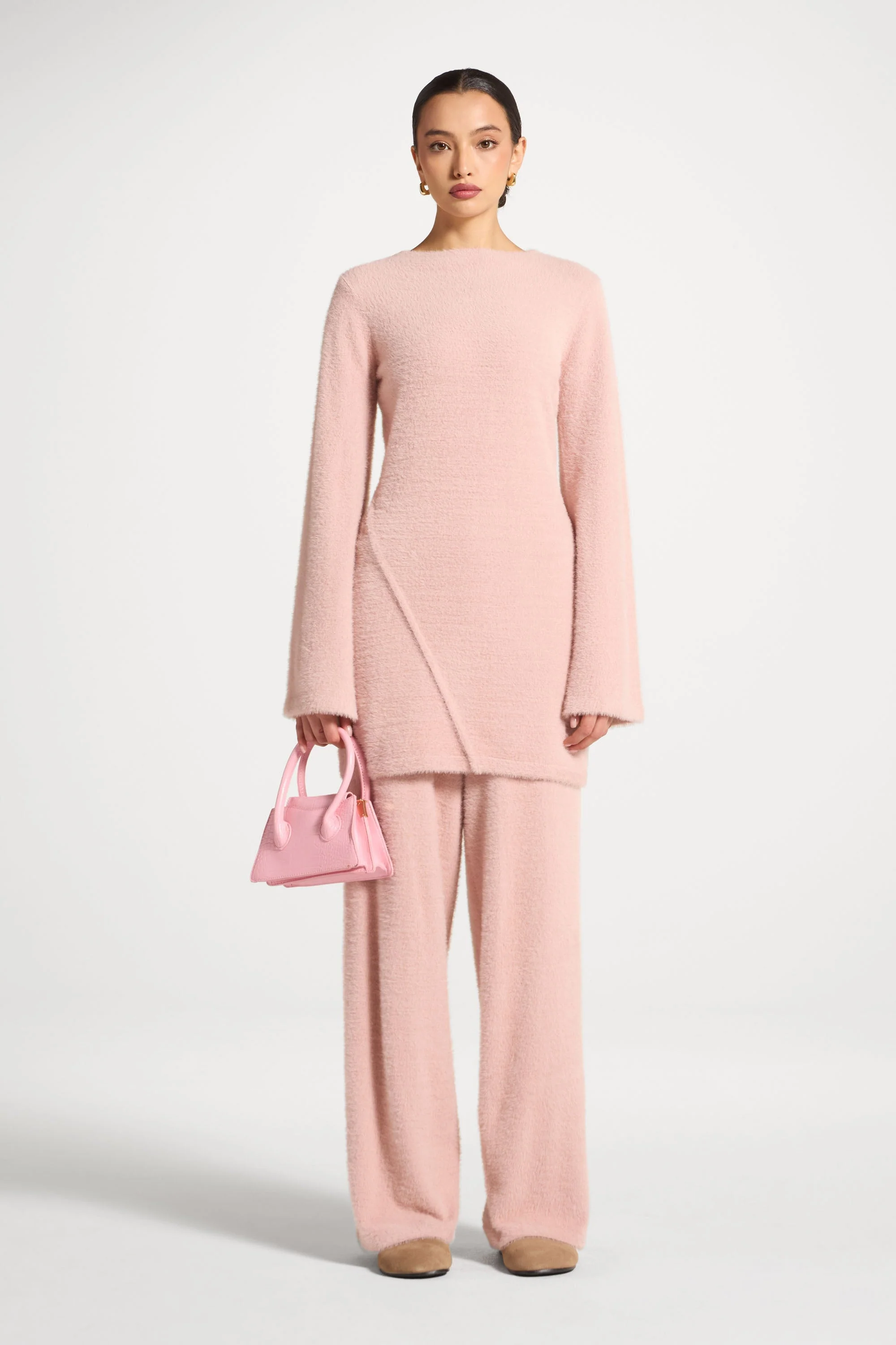 Mink Tunic Sweater - Pink - Image 3