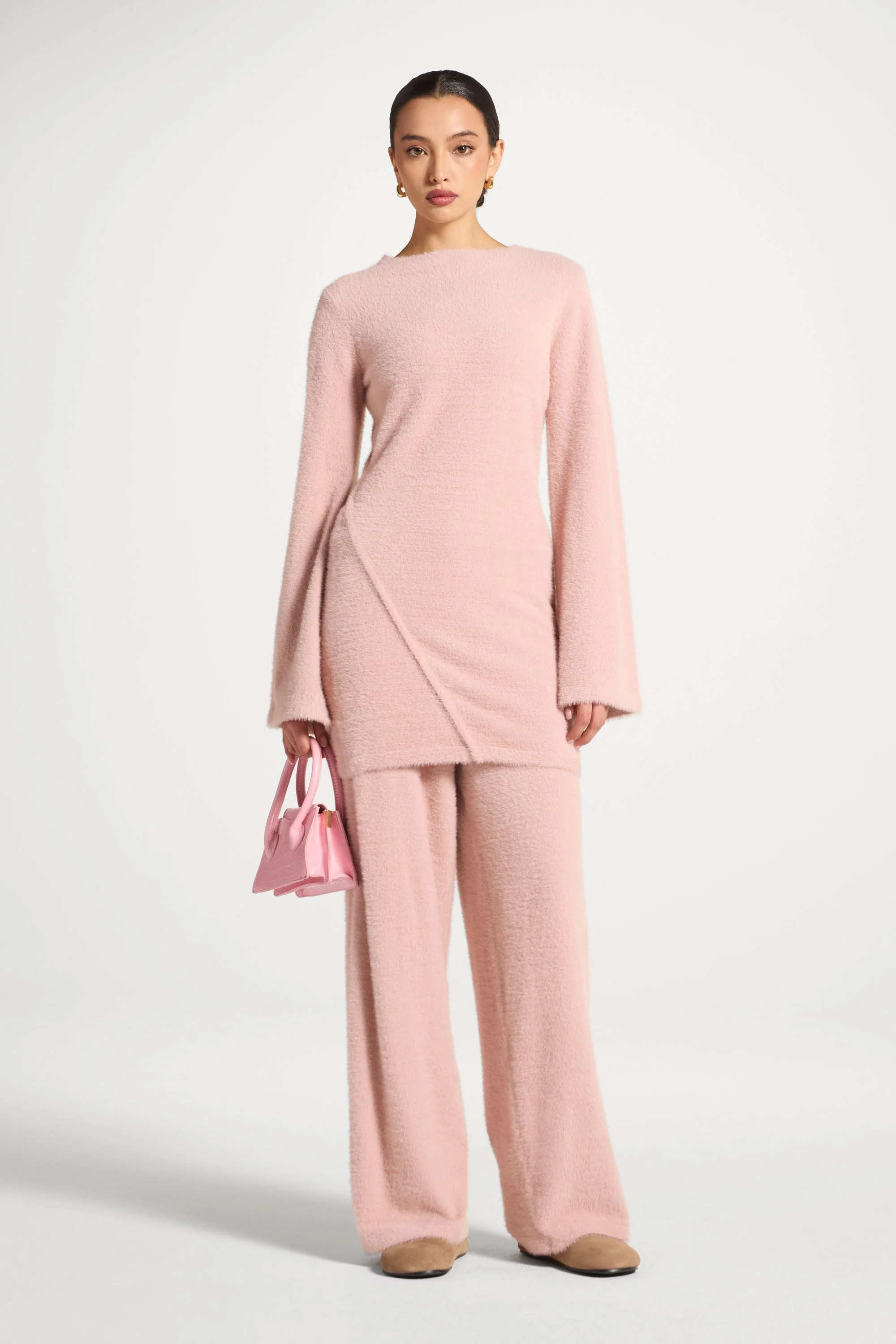 Mink Tunic Sweater - Pink - Image 5