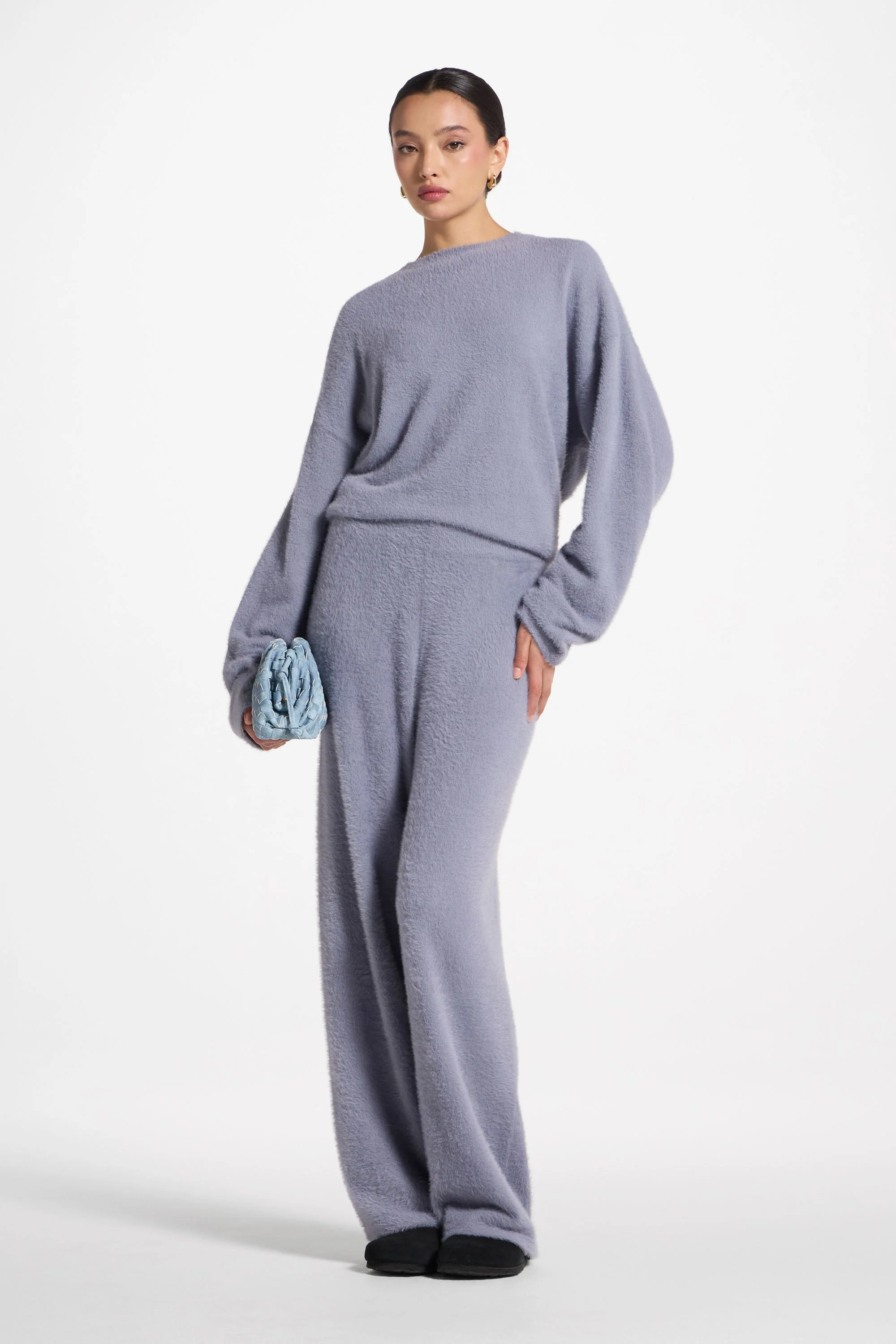 Mink Wide Leg Pants - Rain - Image 3