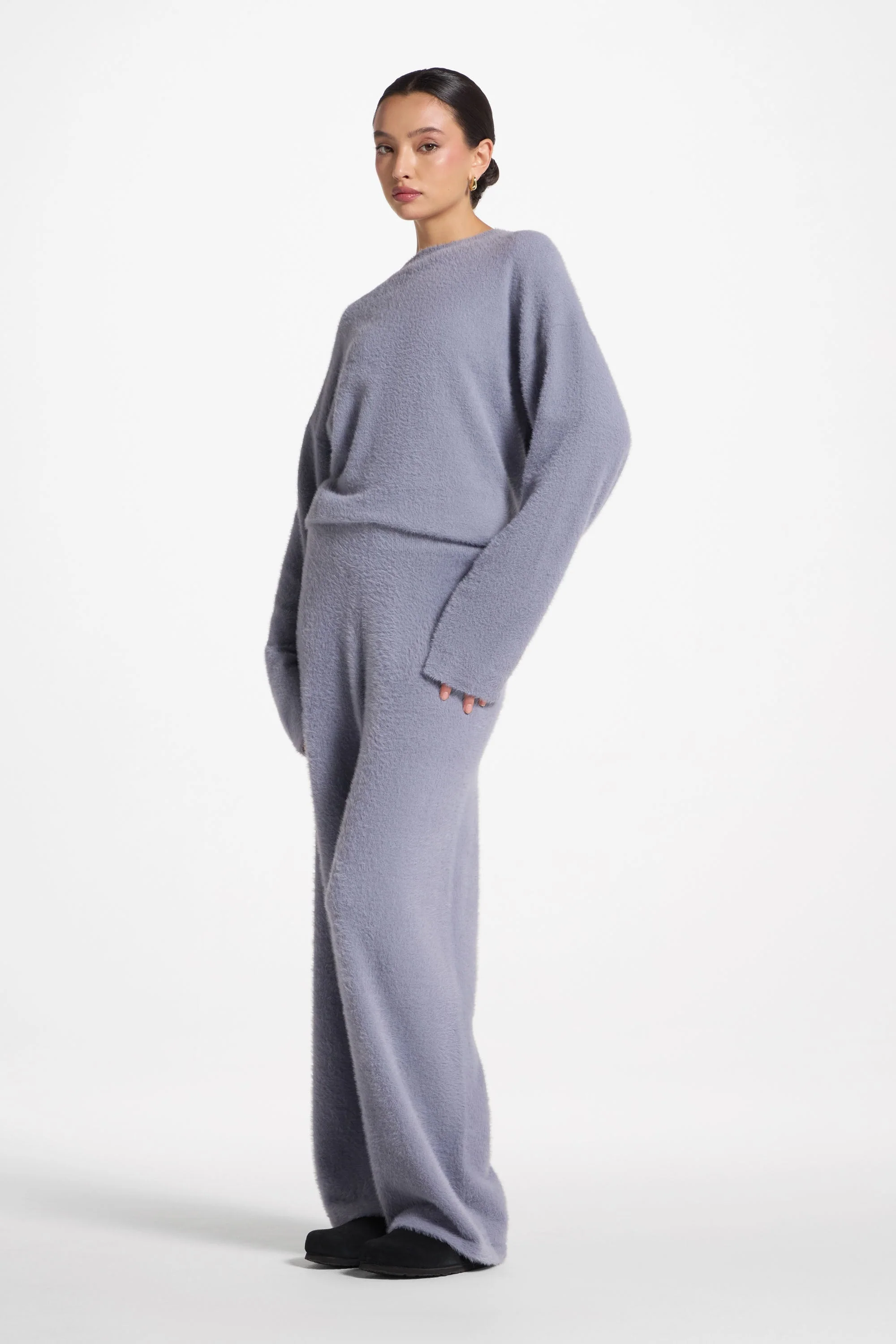 Mink Wide Leg Pants - Rain - Image 4