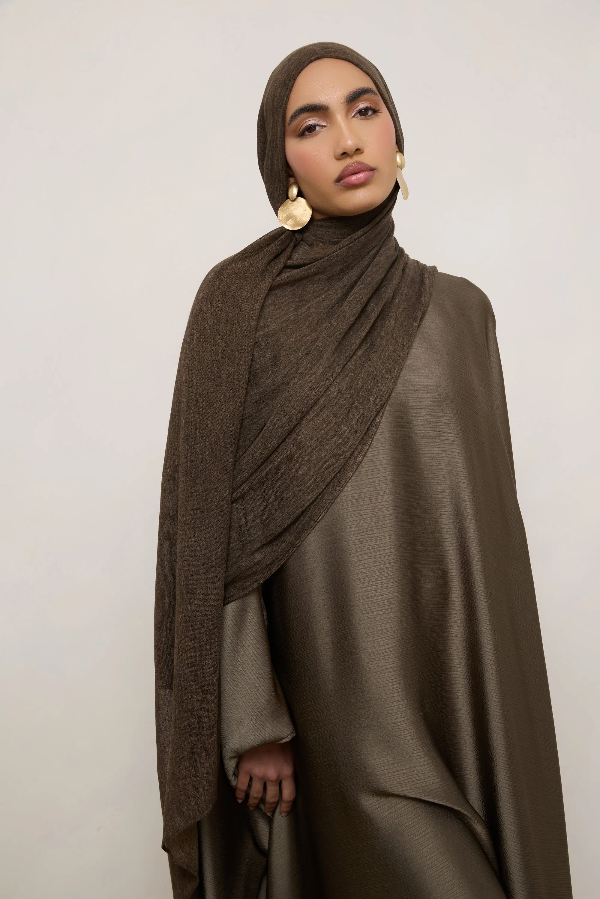 Modal Crinkle Hijab - Marble - Image 2