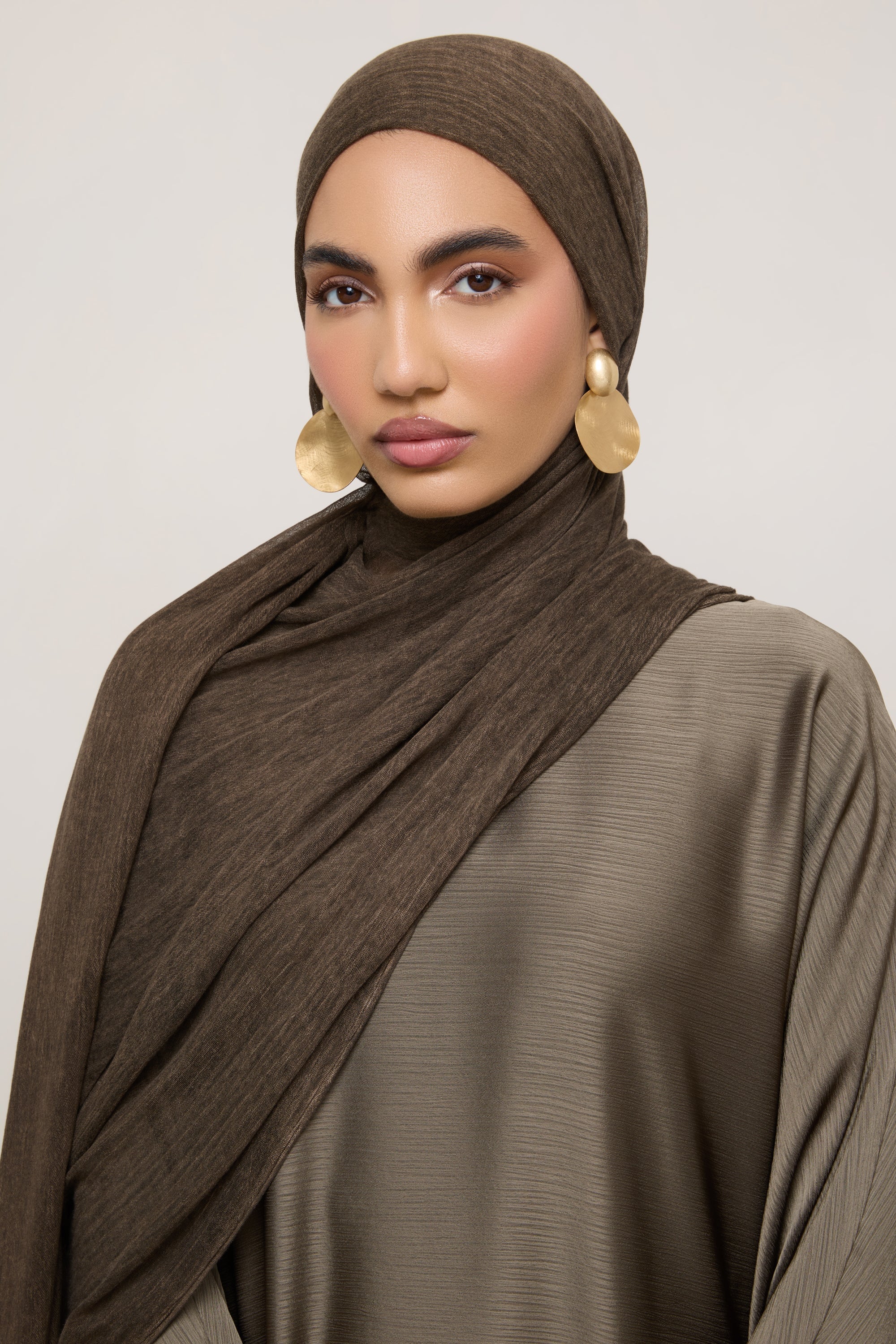 Modal Crinkle Hijab - Marble - Image 3