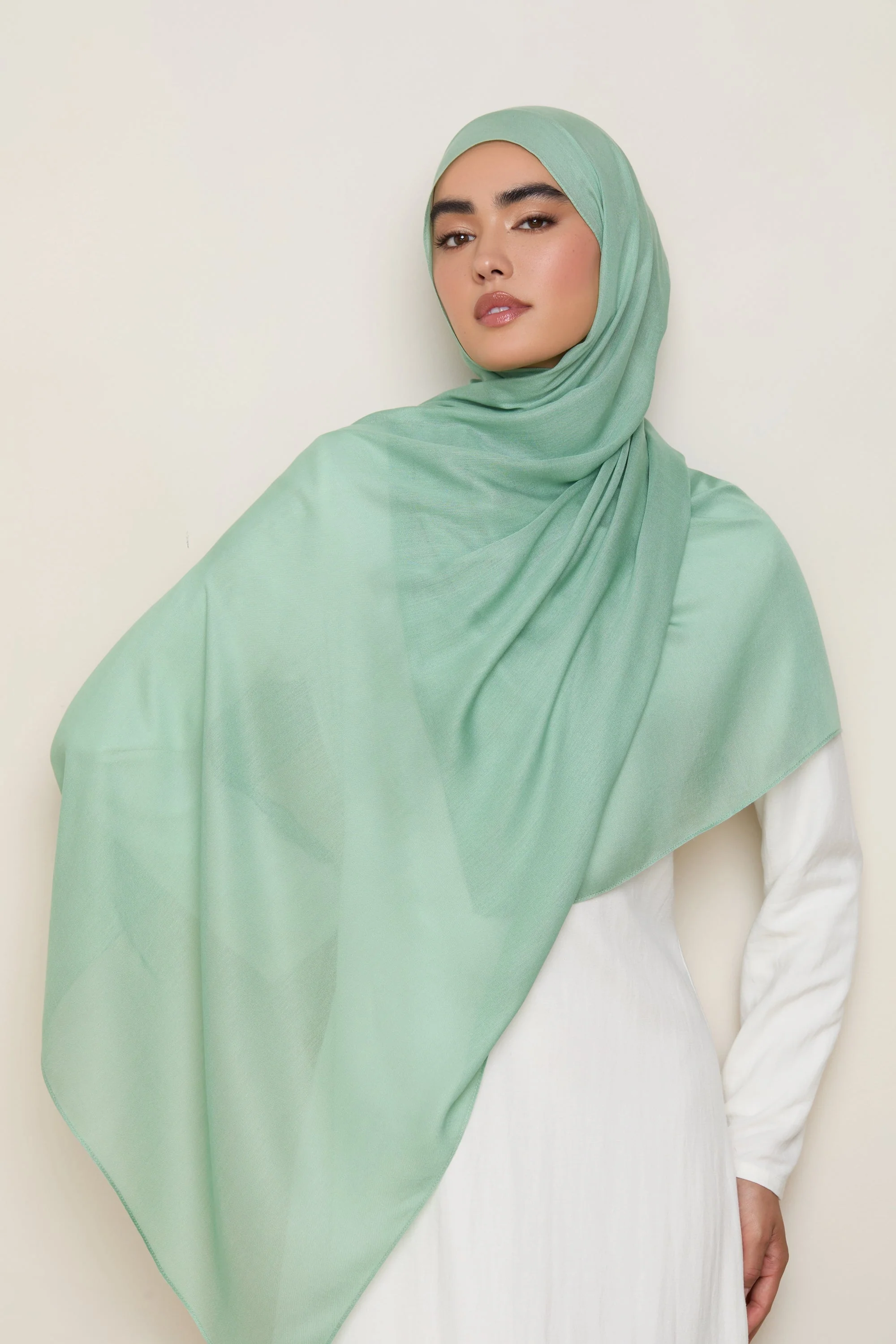Modal Hijab - Aspen Green - Image 4