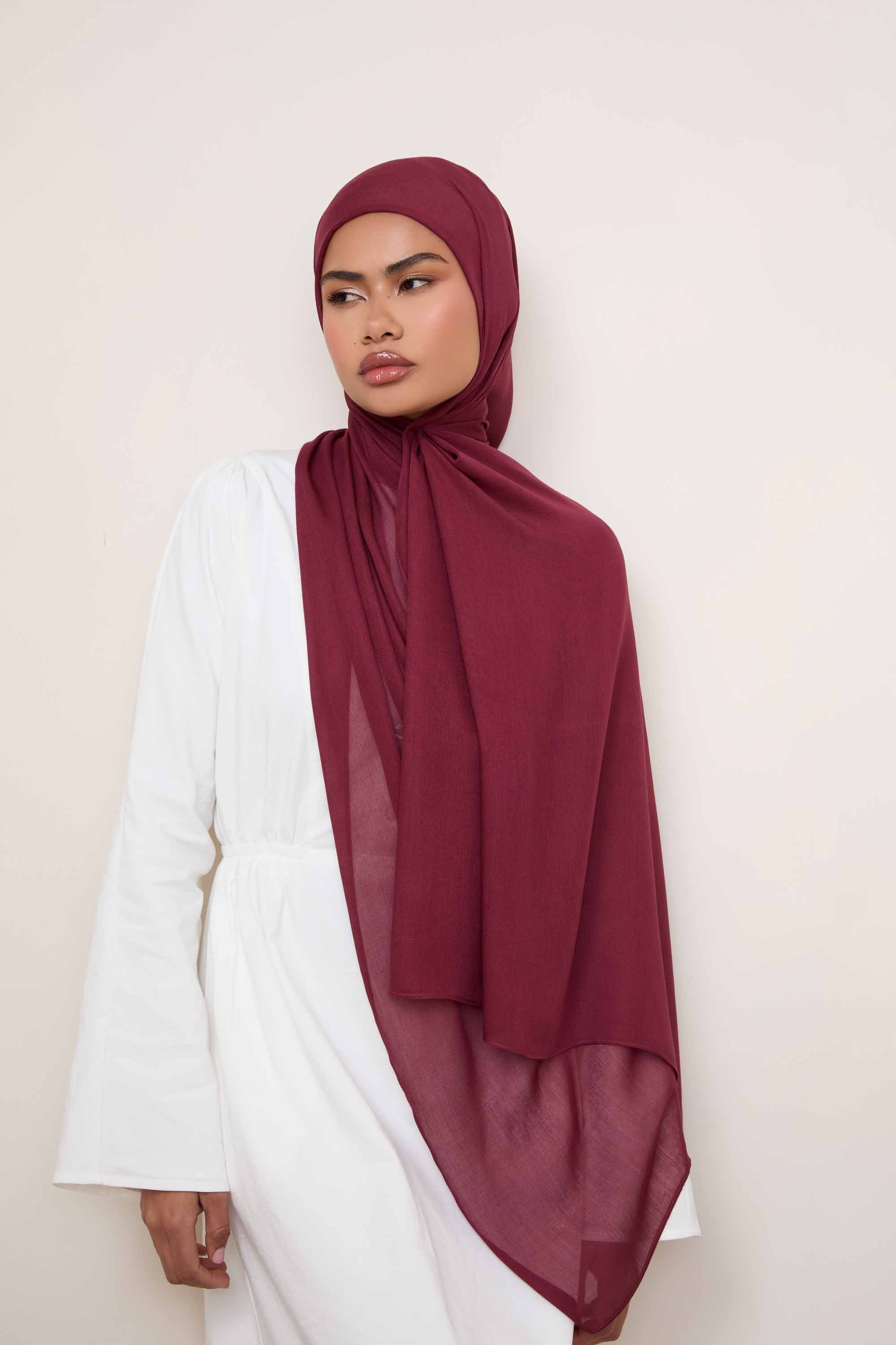 Modal Hijab - Cabernet - Image 4