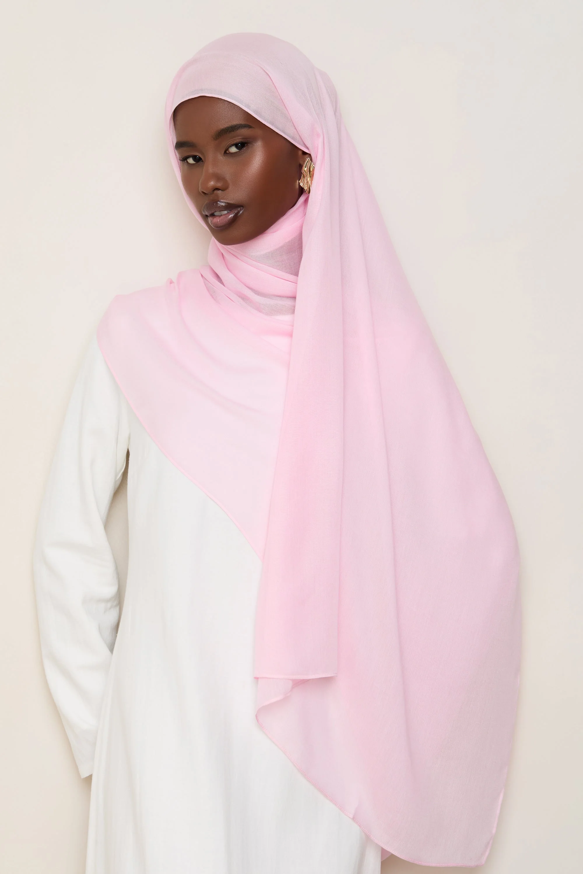 Modal Hijab - Cameo Pink - Image 3