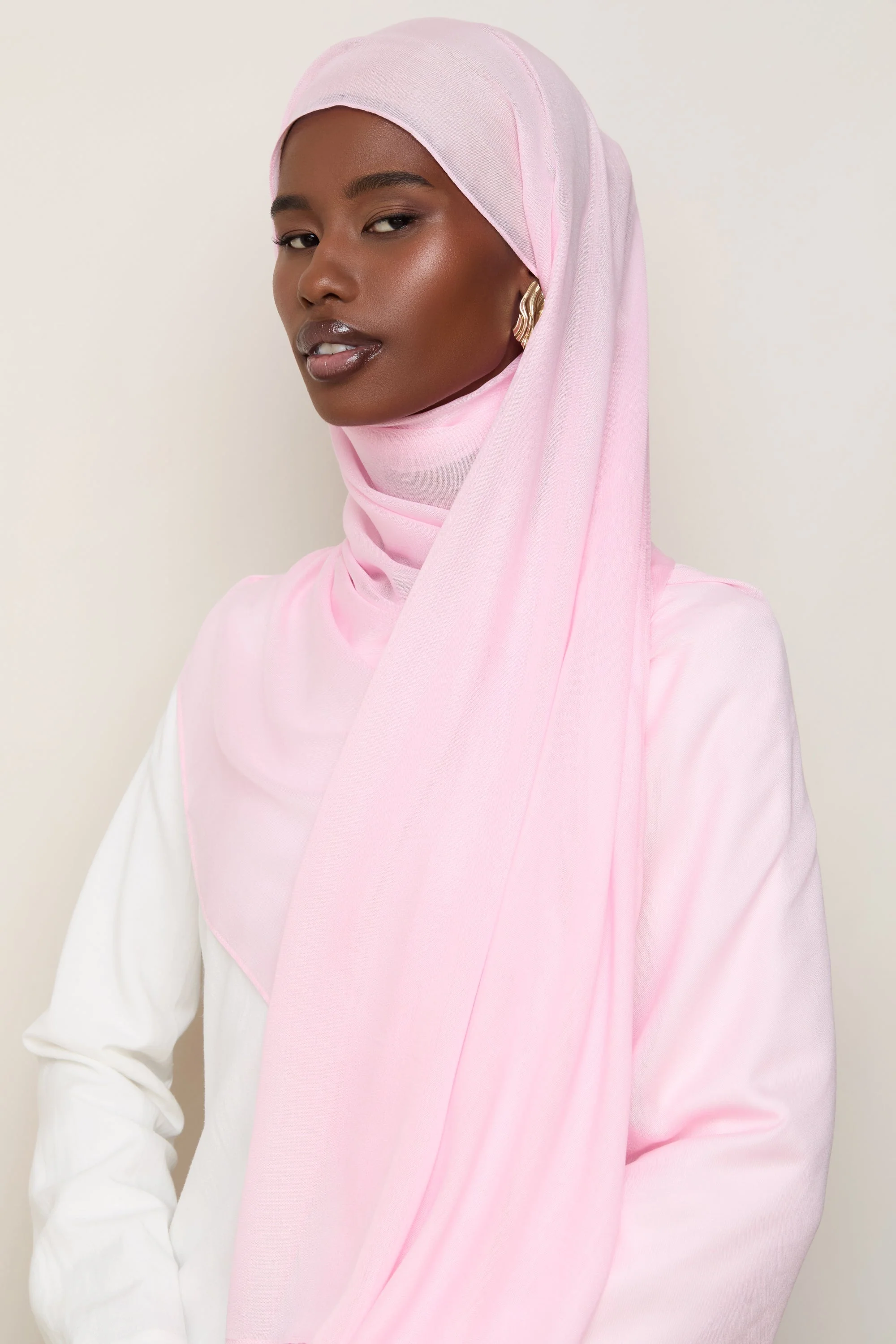 Modal Hijab - Cameo Pink - Image 4