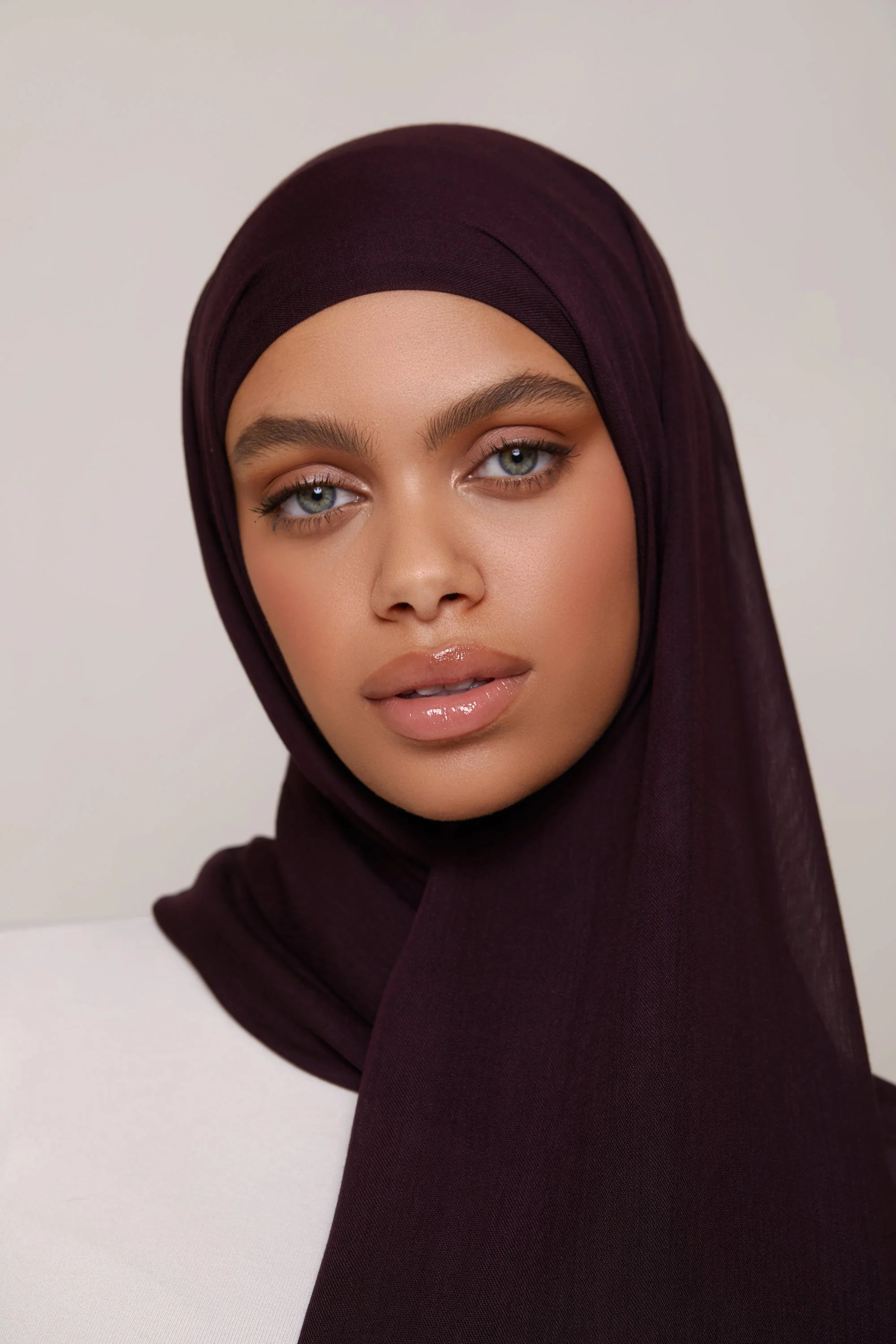 Modal Hijab - Chocolate Plum - Image 3