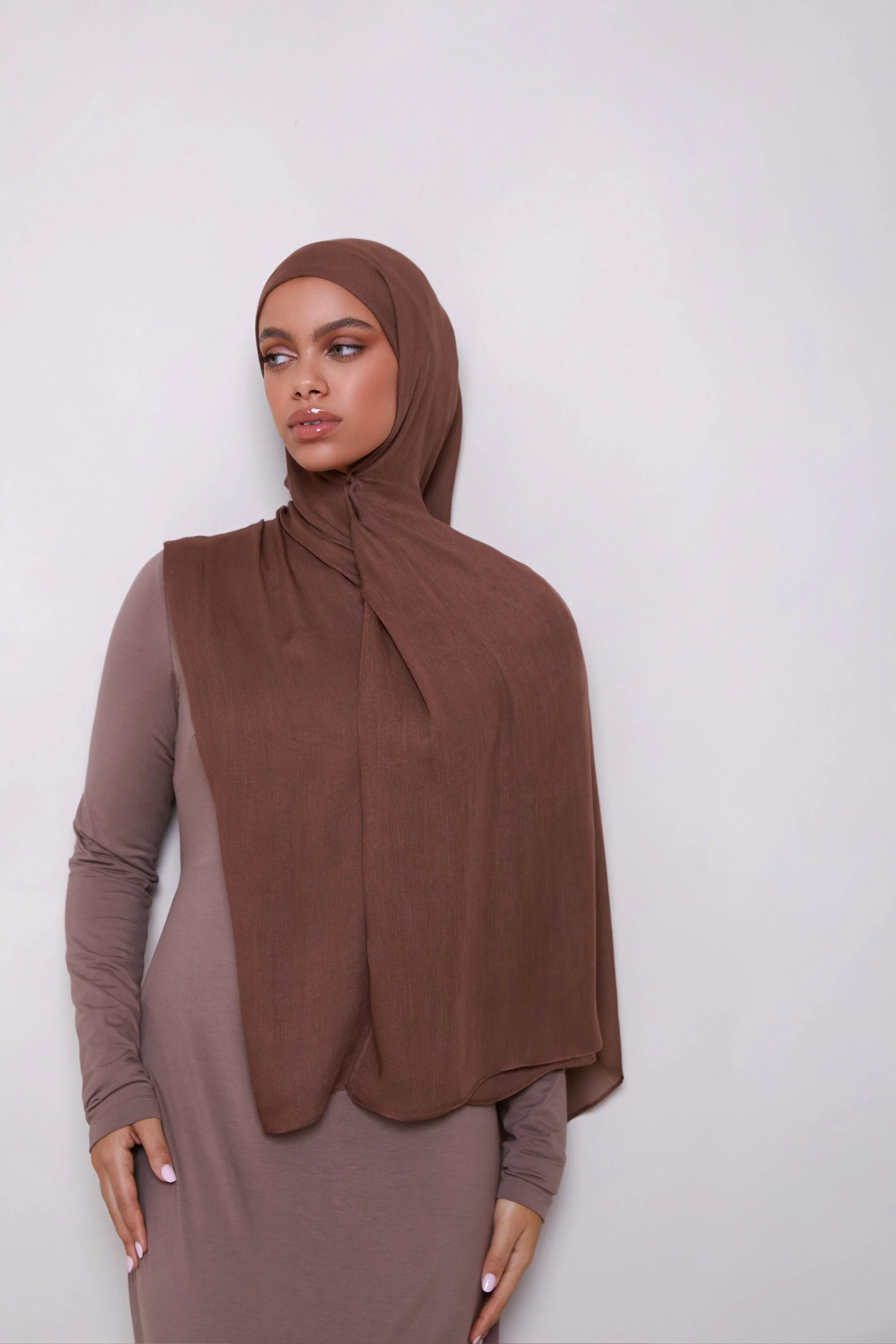 Modal Hijab - Cocoa - Image 4