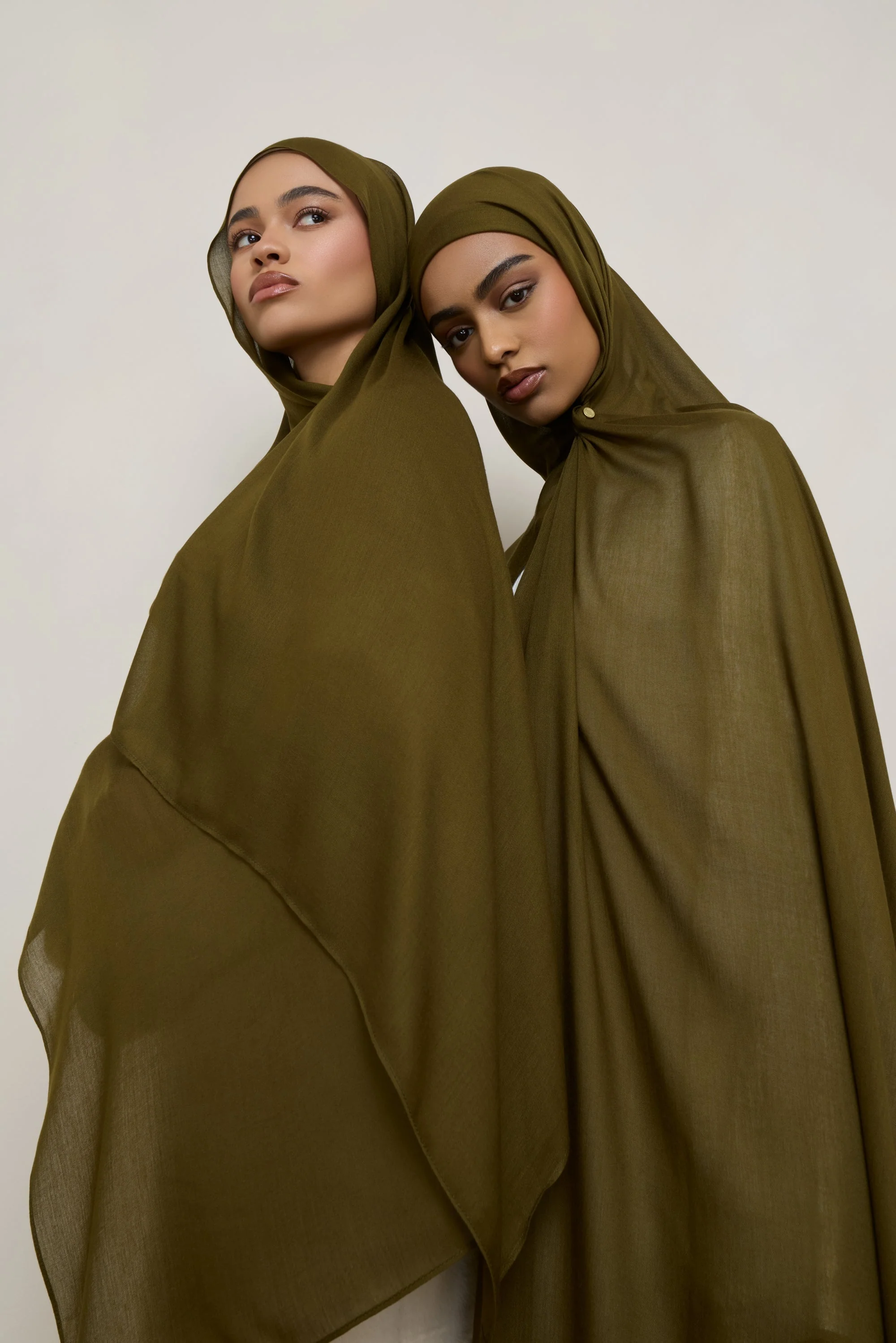 Modal Hijab - Dark Olive - Image 2