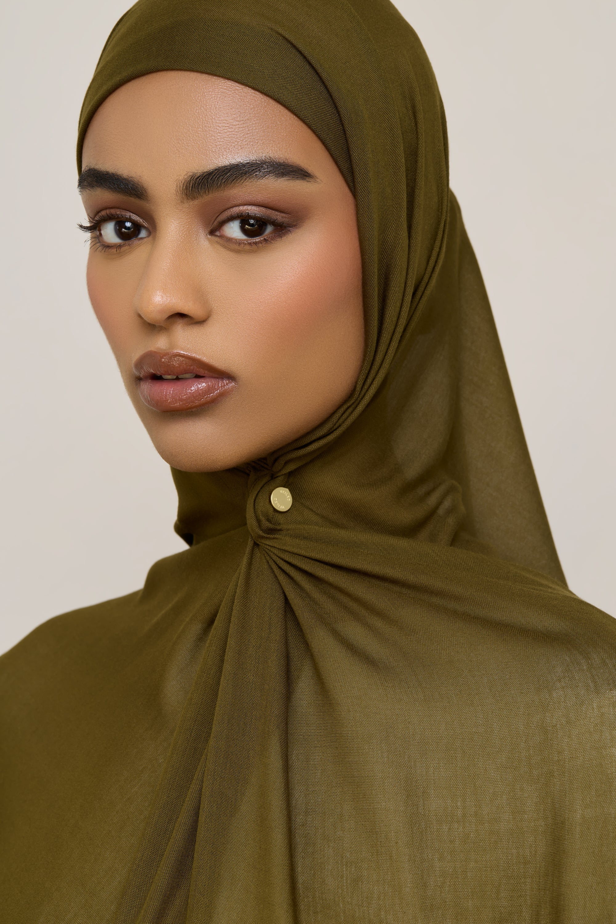 Modal Hijab - Dark Olive - Image 3
