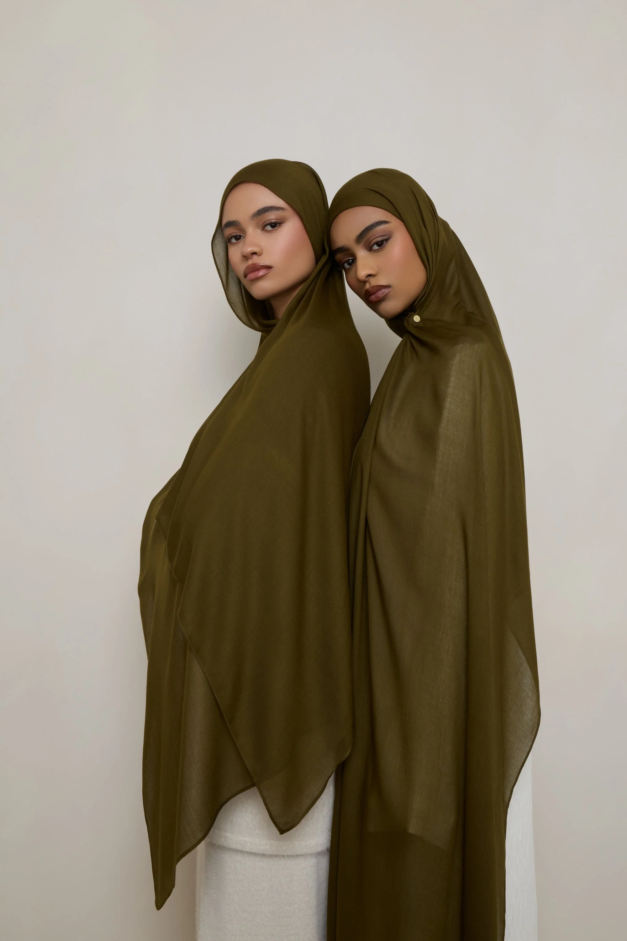 Modal Hijab - Dark Olive - Image 5