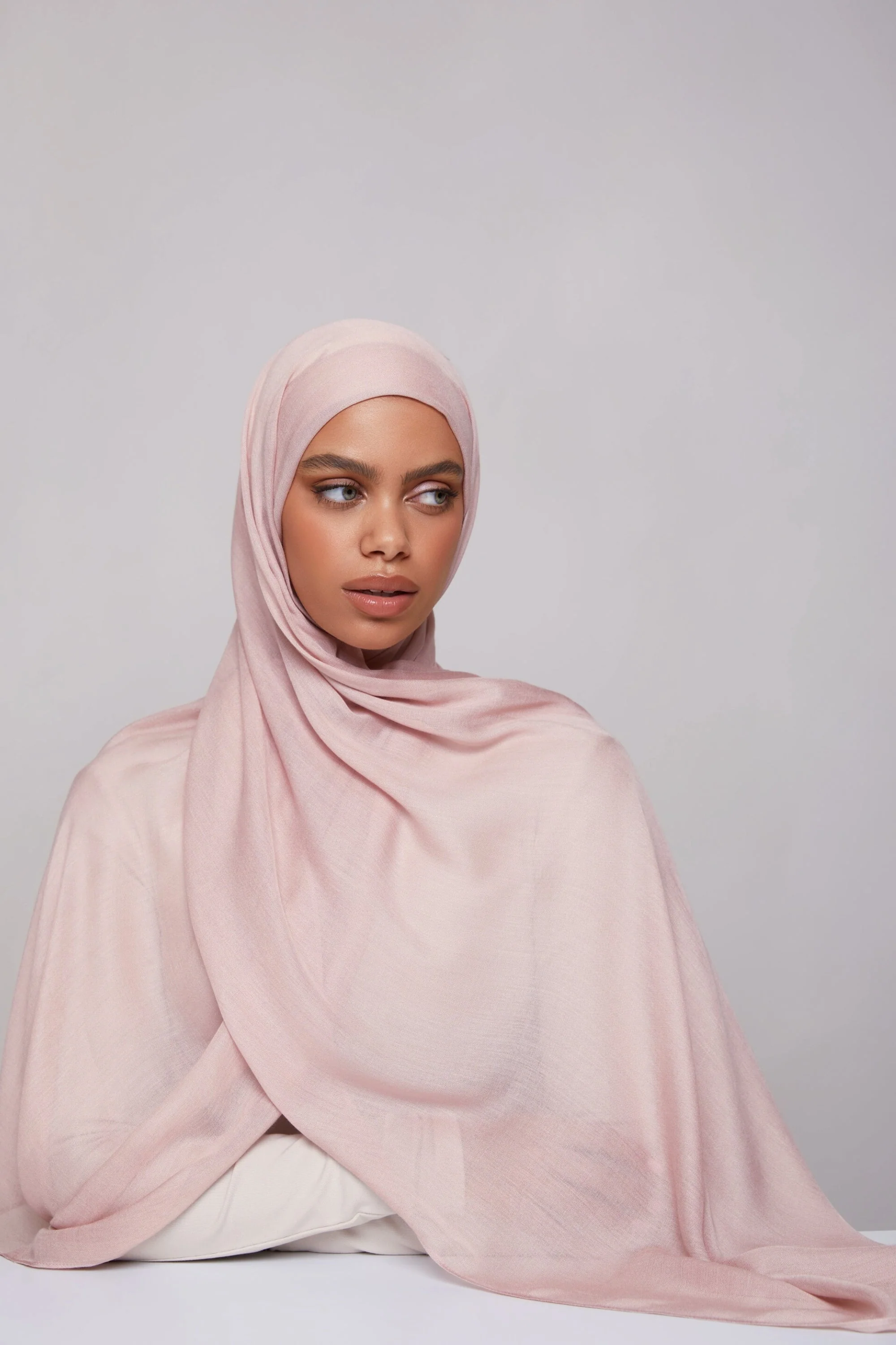 Modal Hijab - Dusky Pink - Image 4