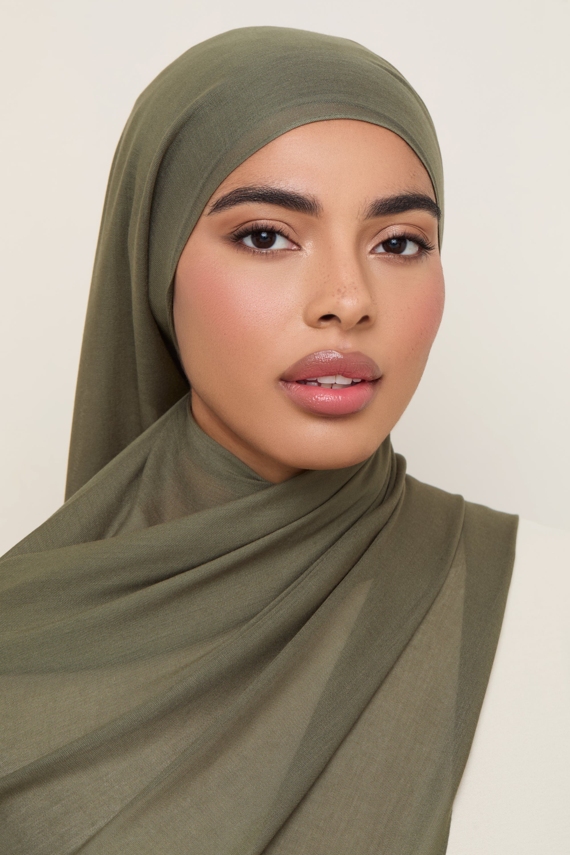 Modal Hijab - Dusty Olive - Image 3