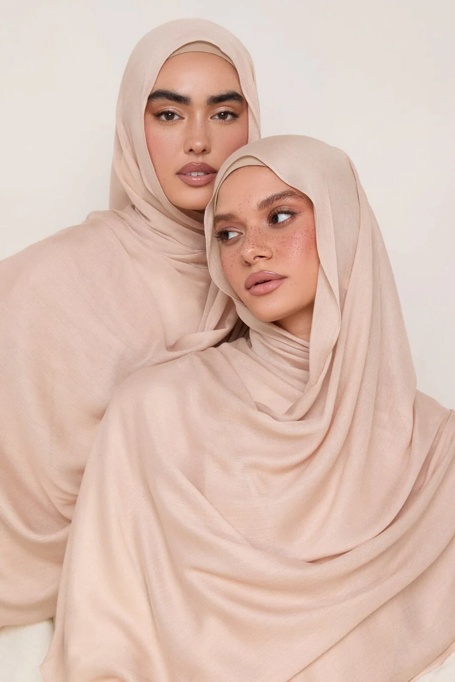 Modal Hijab - Light Sand - Image 3