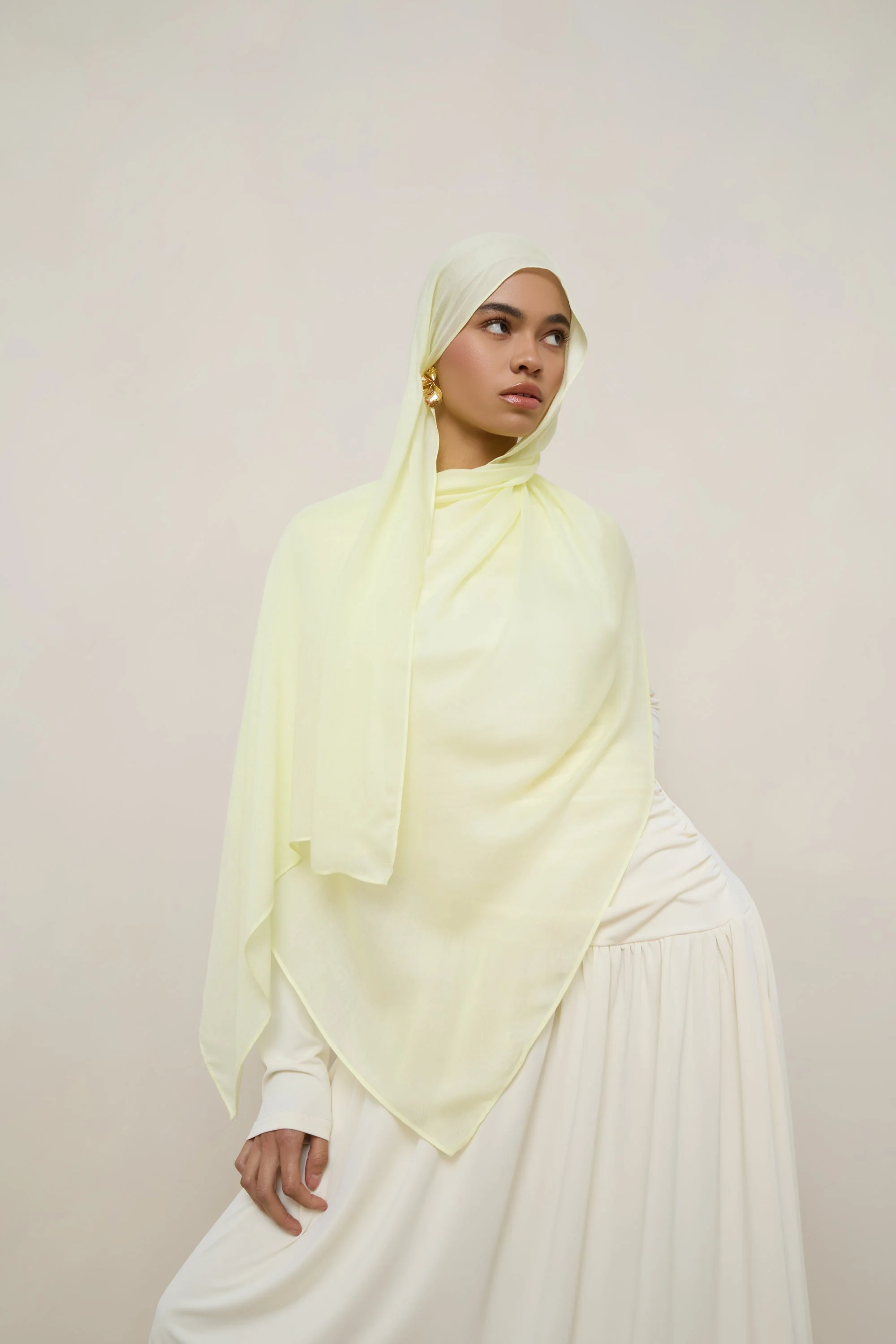 Modal Hijab - Mellow Yellow - Image 3